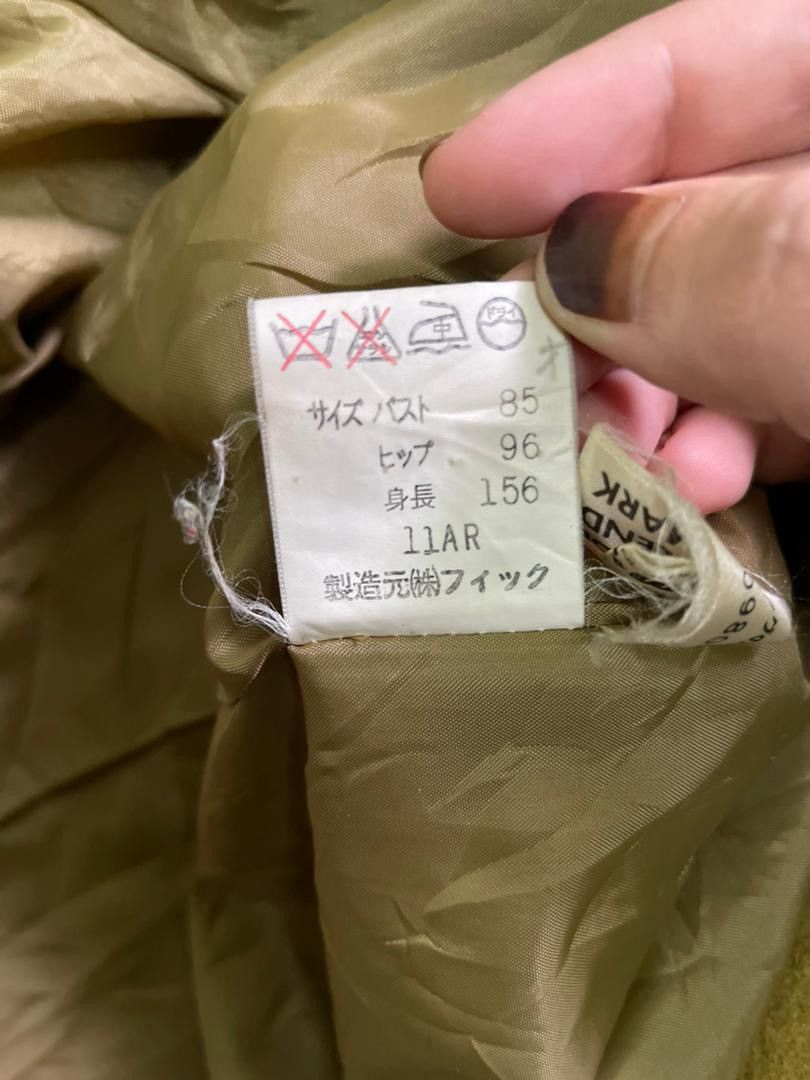 Japanese Brand Japanese Wool Blend Mark Coat Sz 11AR Moss Green Overcoat Size US M / EU 48-50 / 2 - 6 Thumbnail