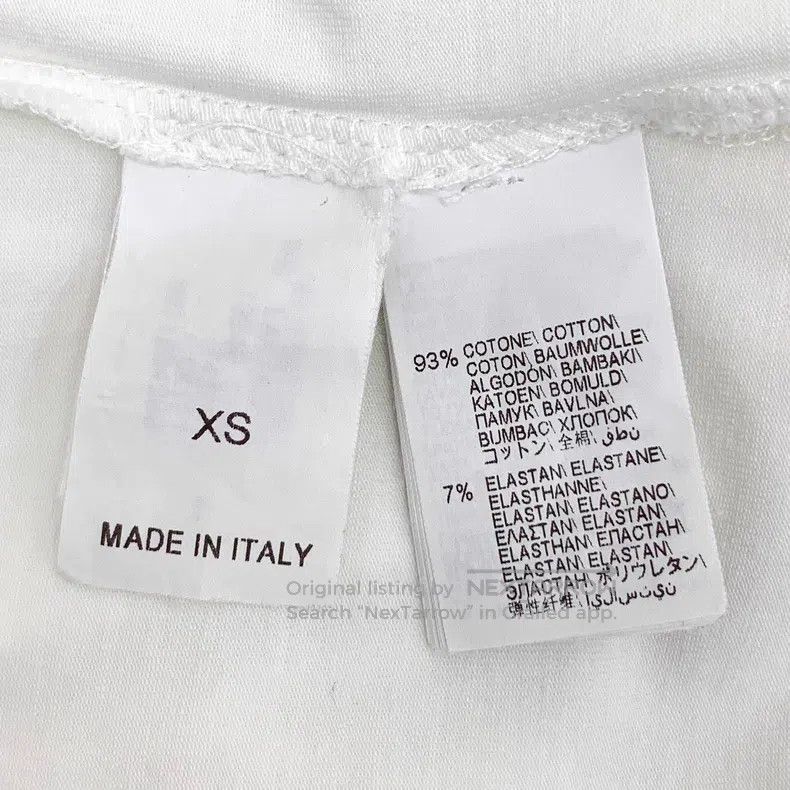 Brunello Cucinelli Brunello Cucinelli White Striped Beaded Cotton Short Sleev Size XS / US 0-2 / IT 36-38 - 6 Thumbnail
