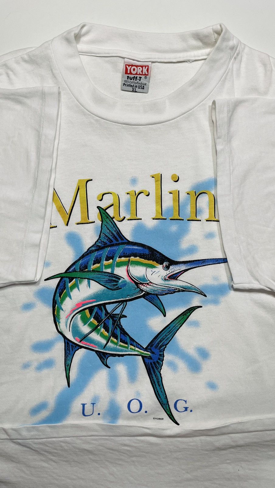 Vintage Vintage 90s Marlin Yorker copyright single stitch cuff Size US XL / EU 56 / 4 - 1 Thumbnail