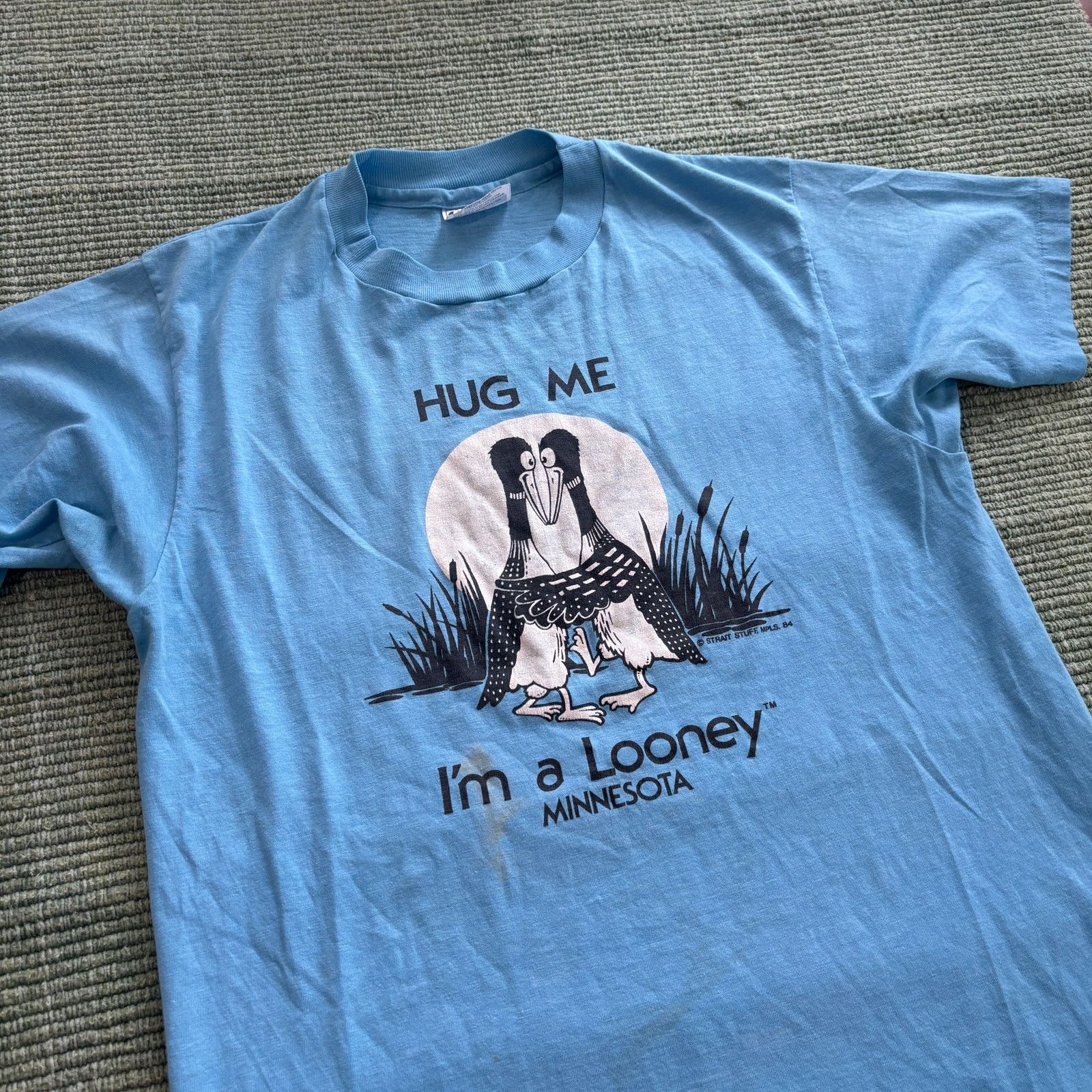Vintage Vintage 1980s Single Stitched Looney Minnesota Tee Shirt Size US S / EU 44-46 / 1 - 7 Thumbnail