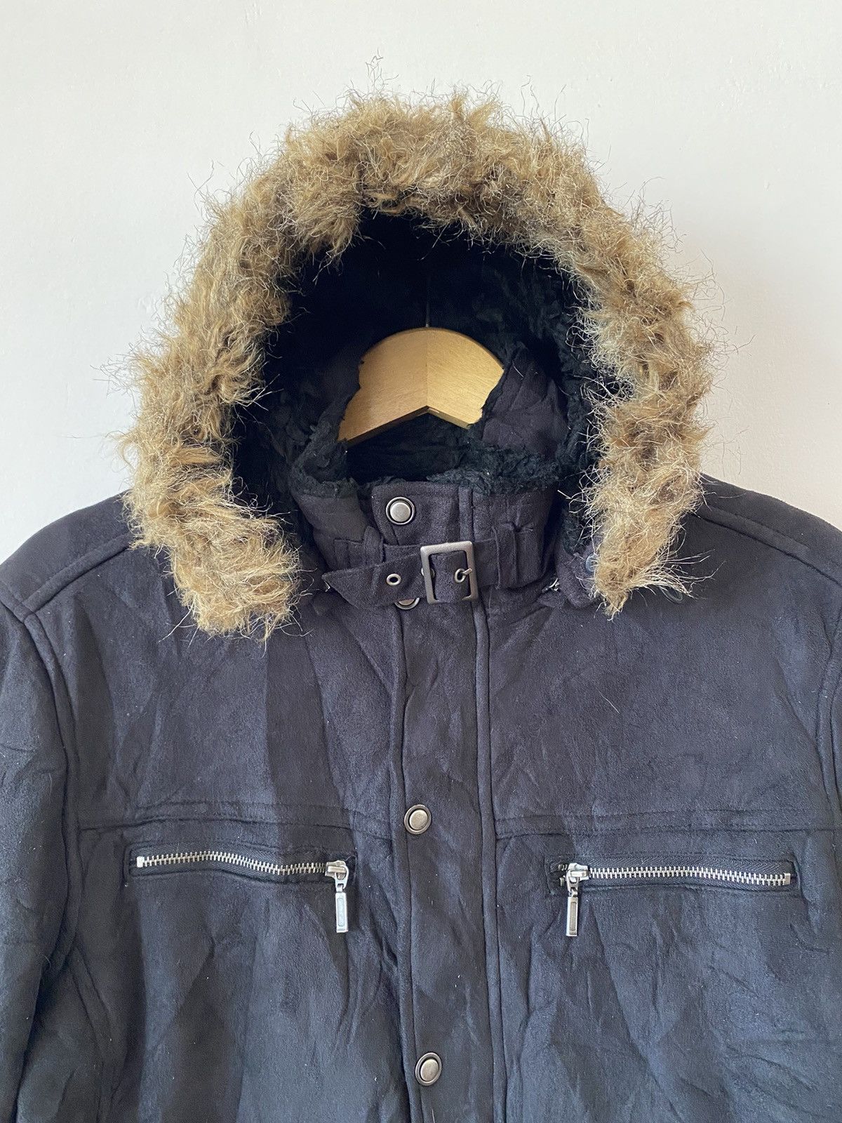 If Six Was Nine × KMRii × Le Grande Bleu (L.G.B.) Japanese Nota Bene Fur Suede Jacket Size US M / EU 48-50 / 2 - 2 Thumbnail