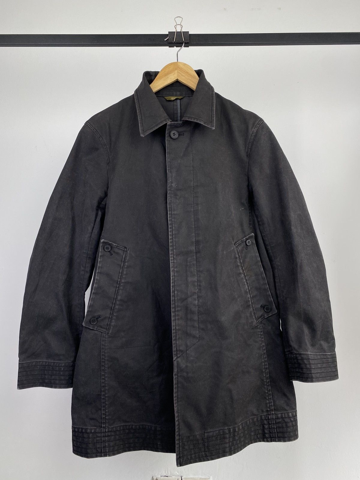 Yohji Yamamoto 90's AAR by Yohji Yamamoto Distressed Black Coat Size US M / EU 48-50 / 2 - 1 Thumbnail