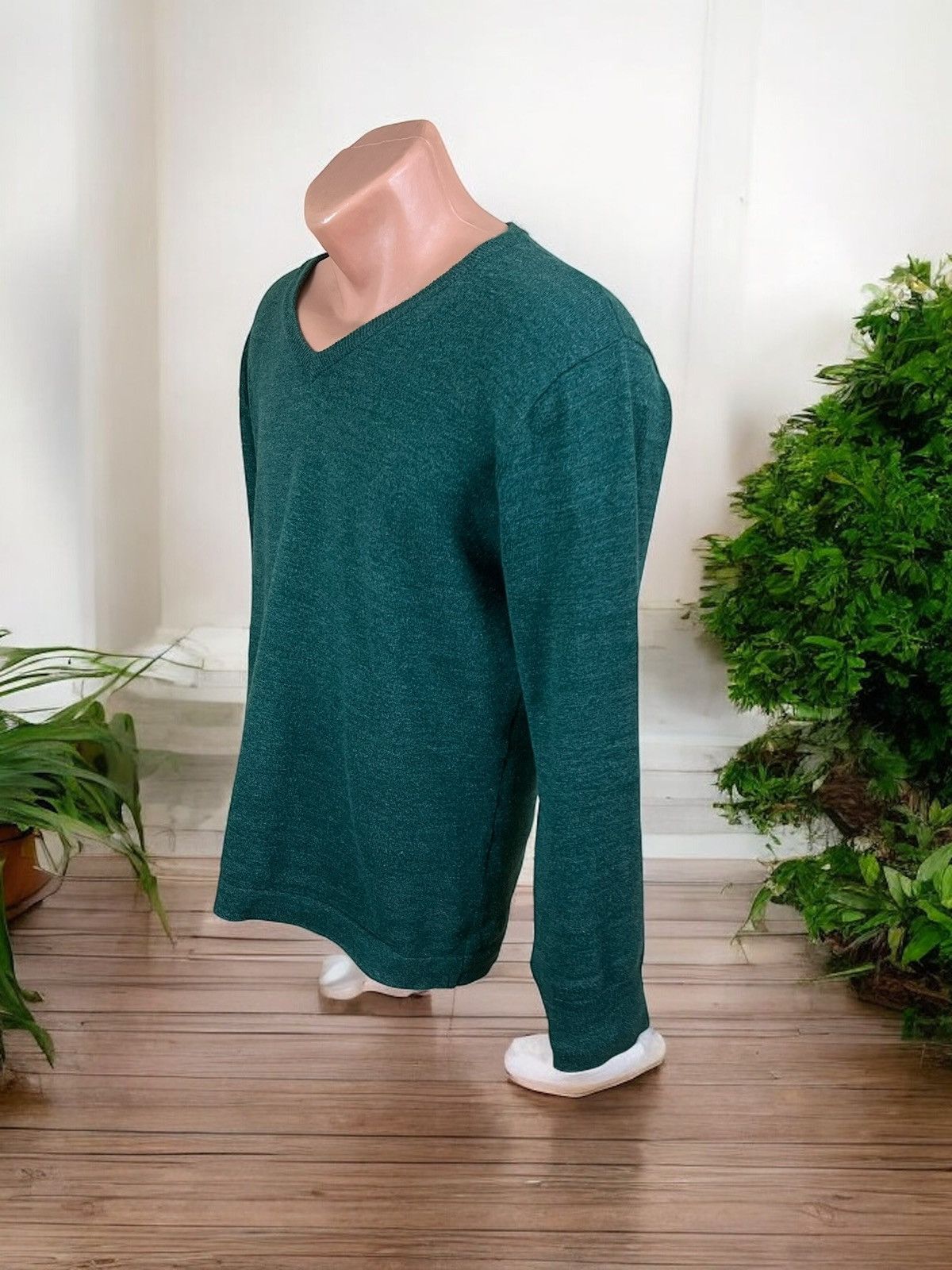 J.Crew J.Crew Dark Green V Neck pull size M Size US M / EU 48-50 / 2 - 4 Thumbnail