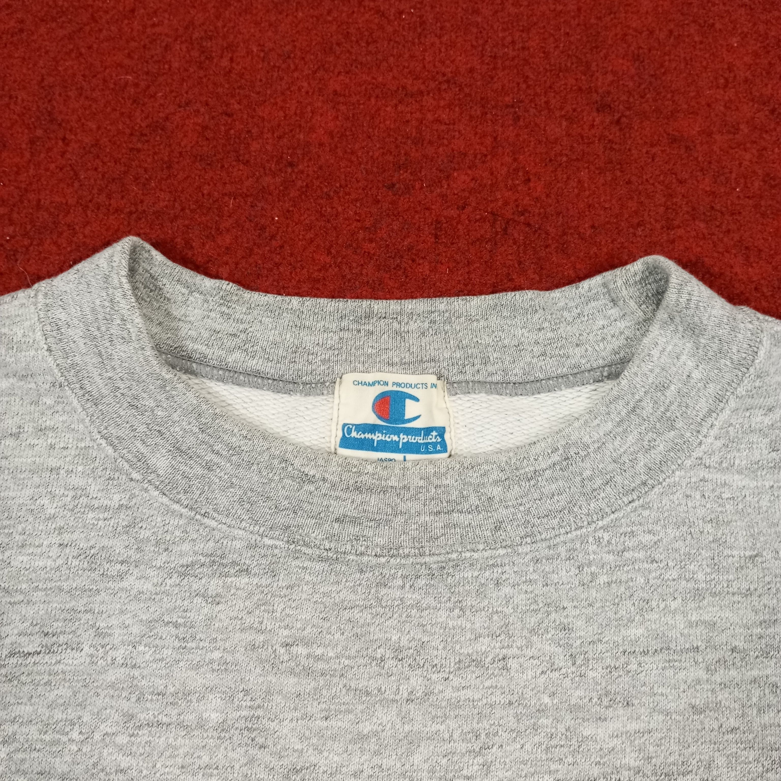 Champion × Vintage Champion Products Center Logo Spellout Design Sweatshirt Size US L / EU 52-54 / 3 - 4 Thumbnail