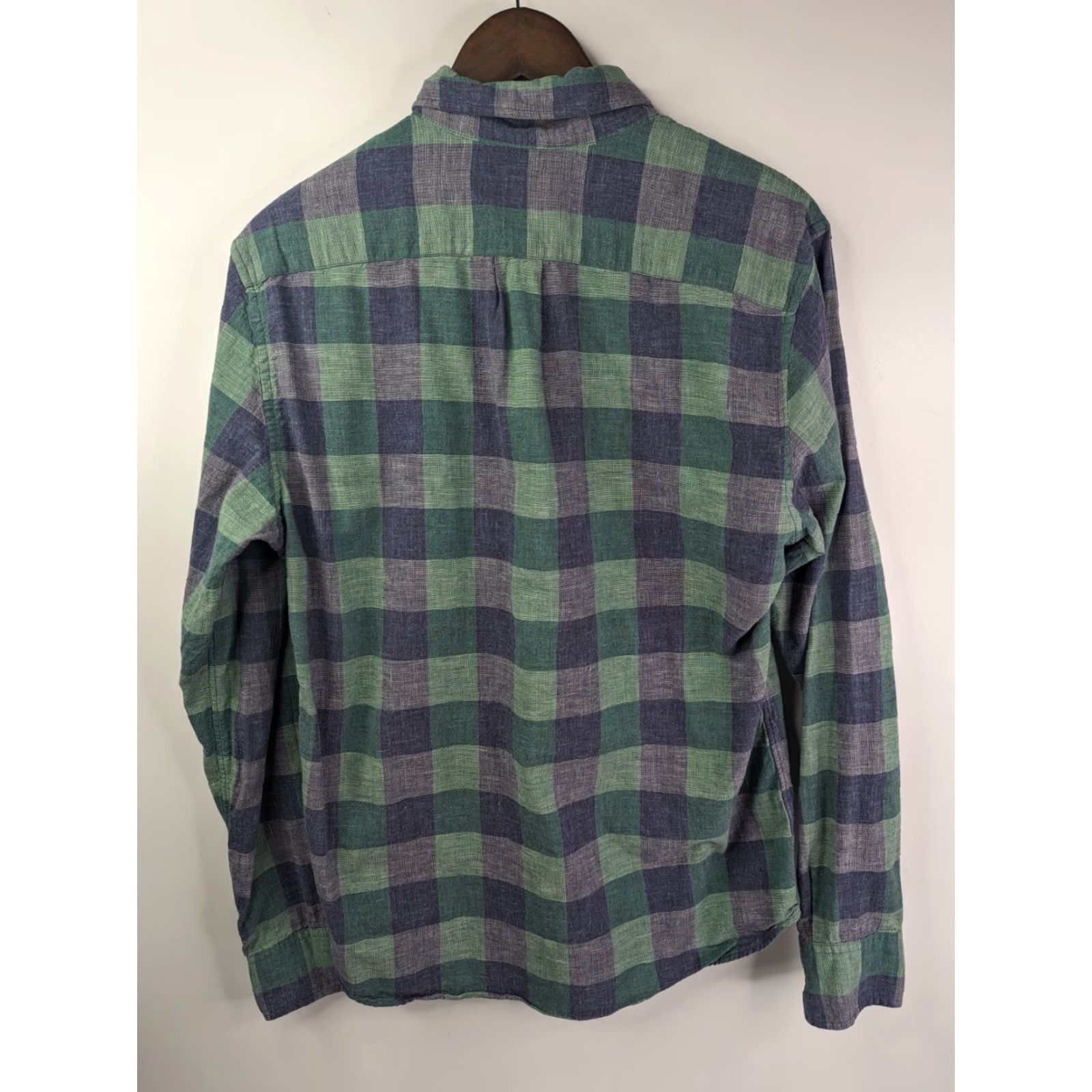 J.Crew J.Crew Button-Up Shirt Men Slim Fit Plaid Long Sleeve Blue Green Size US M / EU 48-50 / 2 - 4 Thumbnail