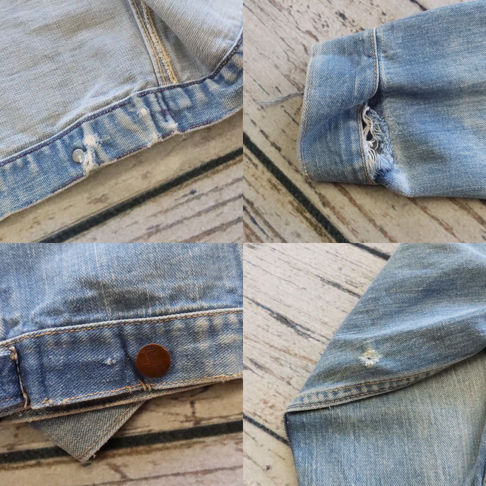Wrangler Vintage Wrangler Pleated Denim Trucker Jacket Blue Bell Size US XXS / EU 40 - 10 Thumbnail