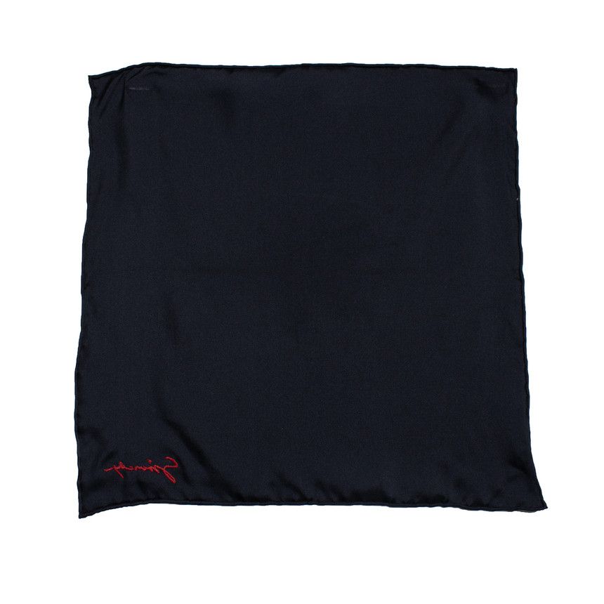 Givenchy Givenchy, black pocket square with embroidery Size ONE SIZE - 2 Thumbnail