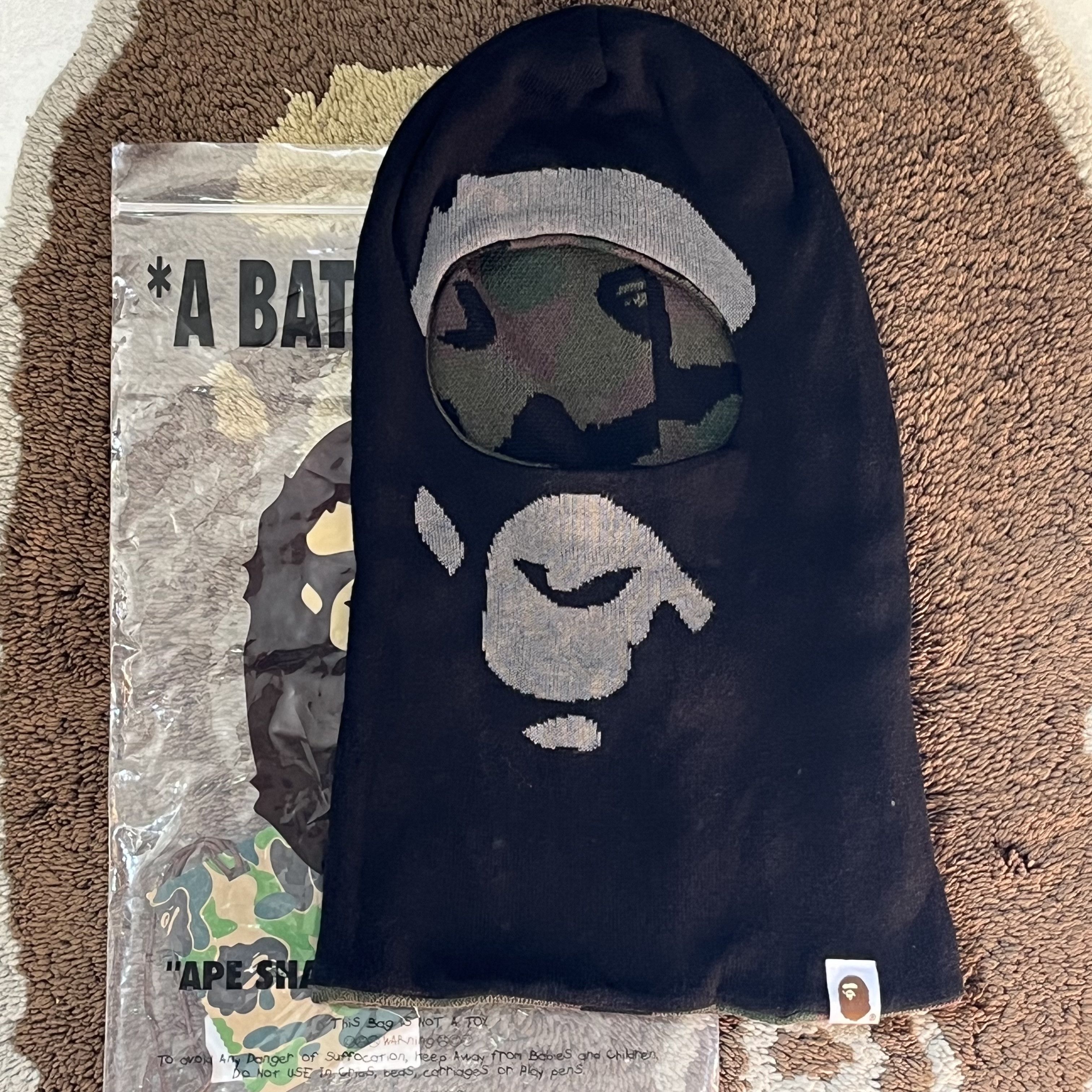 Bape 1ST CAMO APE HEAD REVERSIBLE BALACLAVA | Grailed