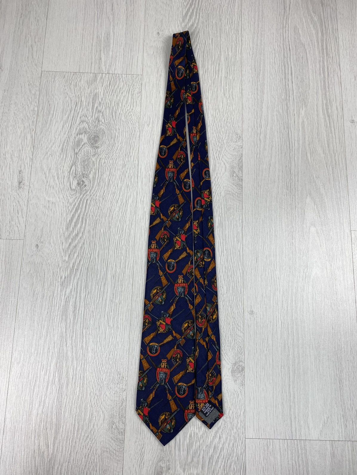 Gianfranco Ferre Vintage Gianfranco Ferre Black Bear Print Silk Tie Ferragamo Size ONE SIZE - 3 Thumbnail
