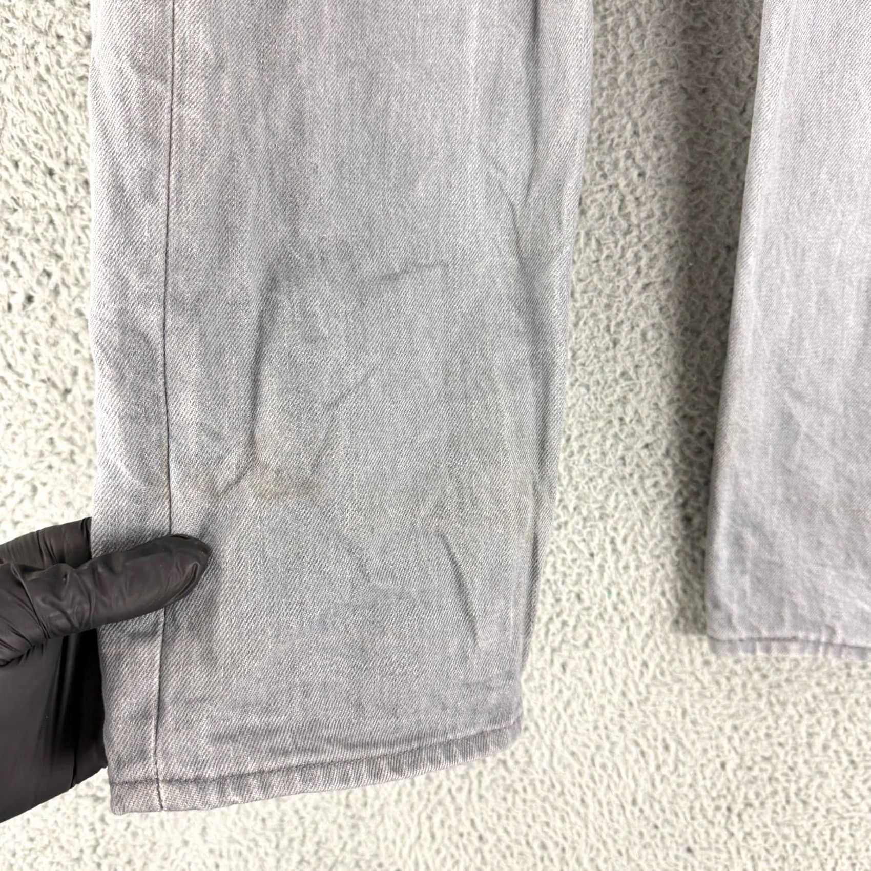 Levi's Levi's 501 Jeans Mens 33x30 Gray Straight Leg Button Fly Denim Original Fit Size US 33 - 7 Thumbnail