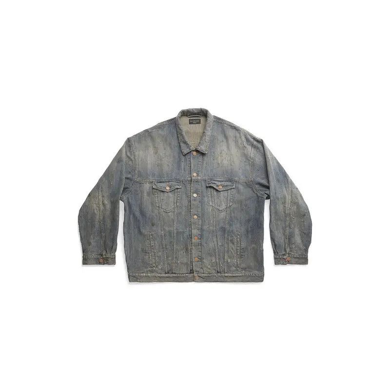 Balenciaga o1w1db11225 Strass Jacket in Blue Size M / US 6-8 / IT 42-44 - 1 Thumbnail