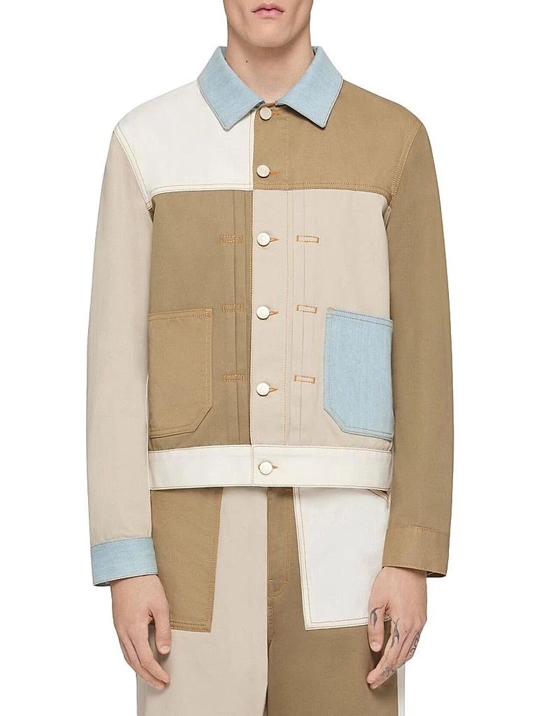Givenchy o1w1db10426 Patchwork Jacket in Upcycled Denim in Multicolor Size US L / EU 52-54 / 3 - 3 Thumbnail