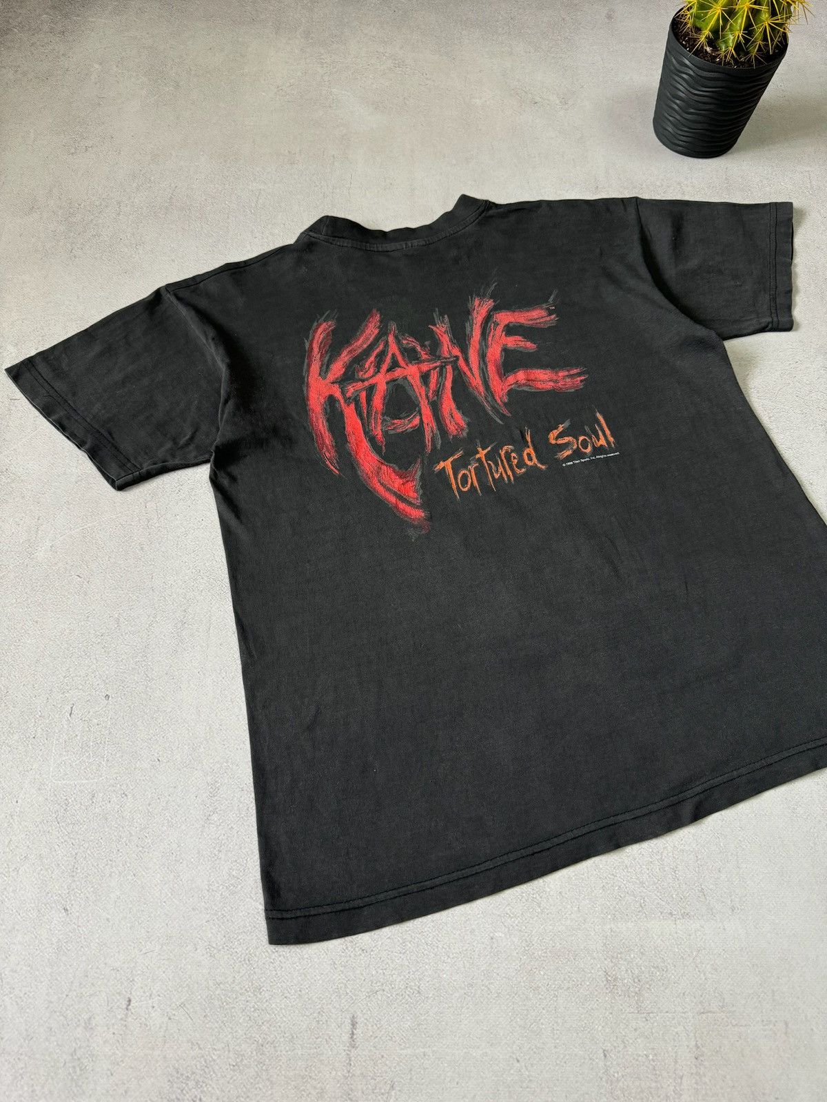 Vintage × WWE Vintage 1999 Kane Tortured Soul T Shirt Tee WWE Rare Size US S / EU 44-46 / 1 - 12 Thumbnail