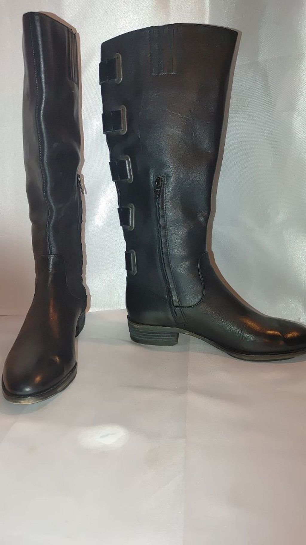 Aritzia Arturo Chiang Elsie Leather Moto Boots Size 7.5M NWOB Size US 7.5 / IT 37.5 - 6 Thumbnail