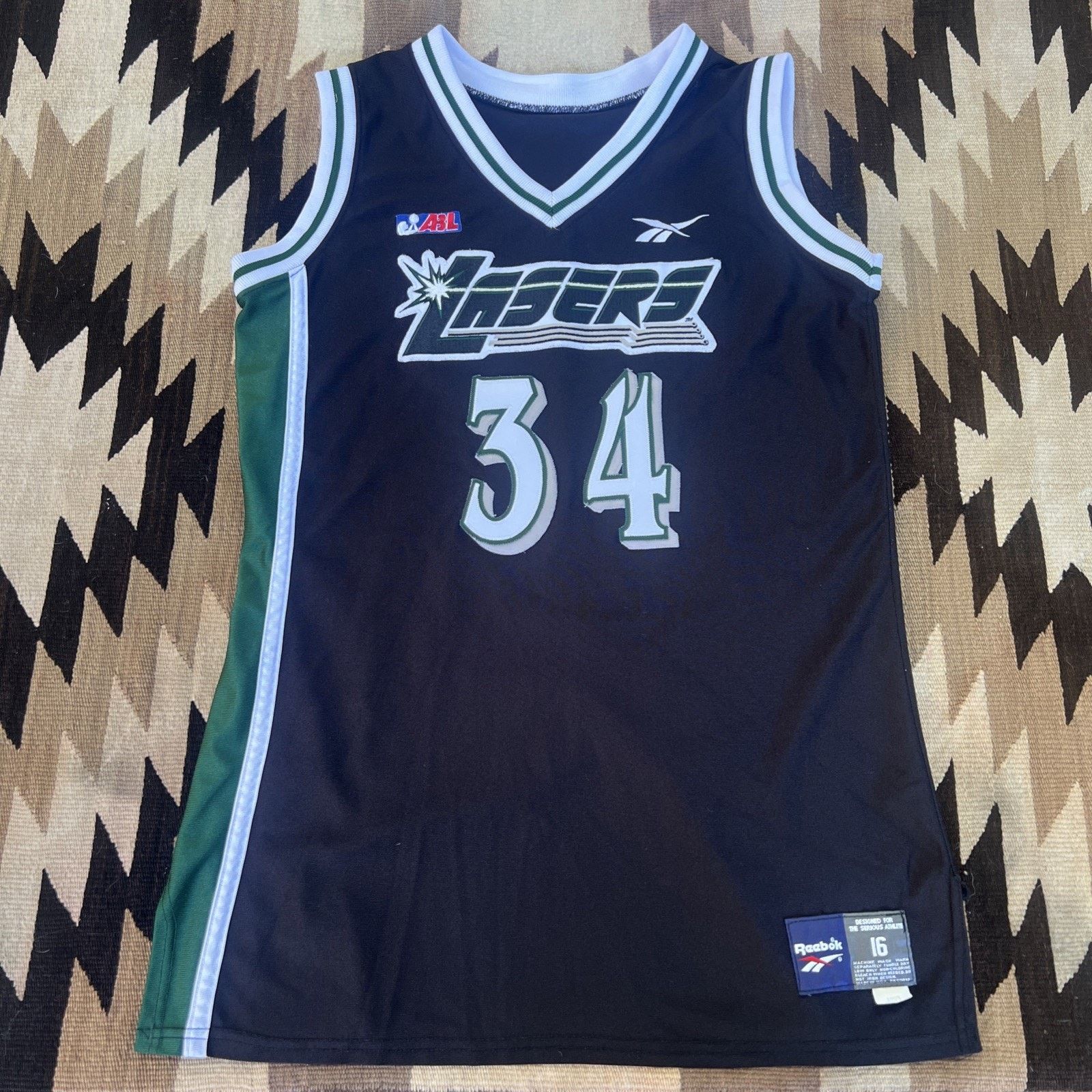 Reebok Vintage ABL San Jose Lasers Sonja Hennings Game Issue Jersey Size L / US 10 / IT 46 - 3 Thumbnail