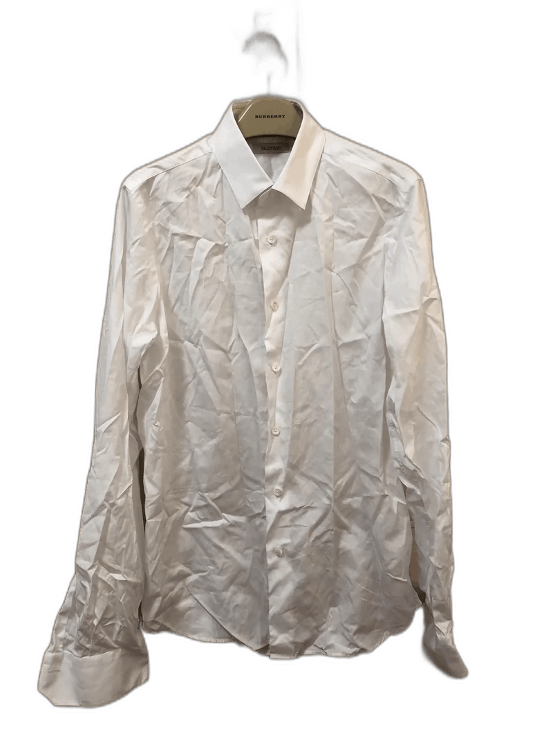 Valentino Valentino Men's White Long Sleeve Shirt Size US S / EU 44-46 / 1 - 1 Thumbnail