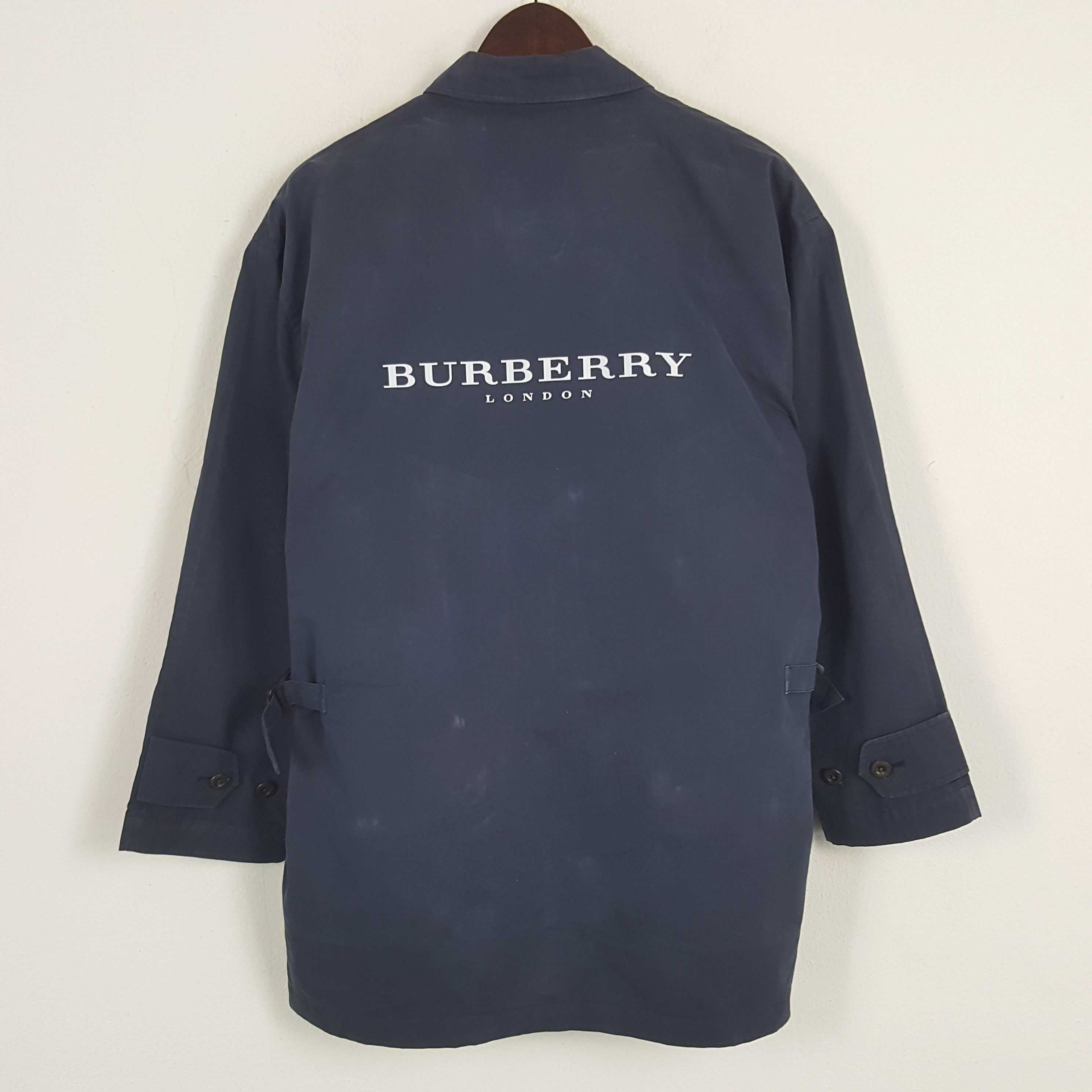 Burberry × Vintage Vintage Burberrys Custom Spell Out Zipper Jacket Size US L / EU 52-54 / 3 - 1 Thumbnail