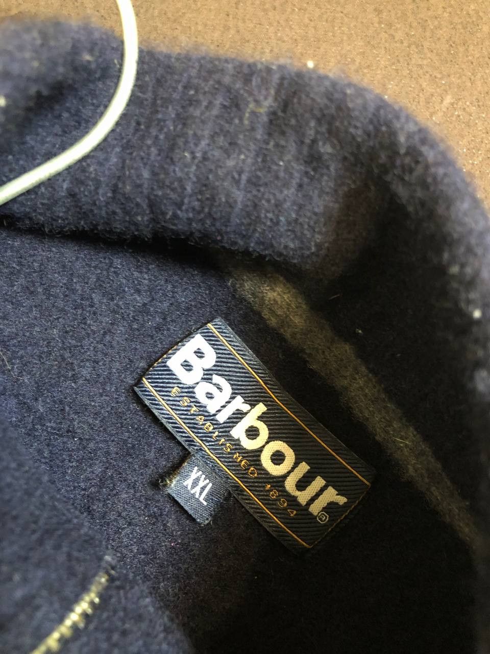 Barbour Barbour Essential Lambswool Half Zip Jumper Navy Size US XXL / EU 58 / 5 - 2 Thumbnail
