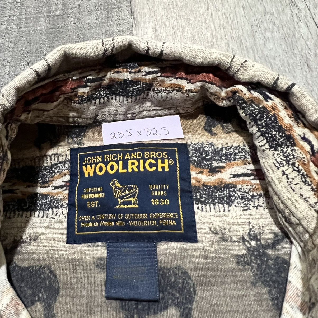 Woolrich Woolen Mills John Woolrich And Bros Aztec Bear & Moose Long Sleeve Shirt Size US L / EU 52-54 / 3 - 4 Thumbnail