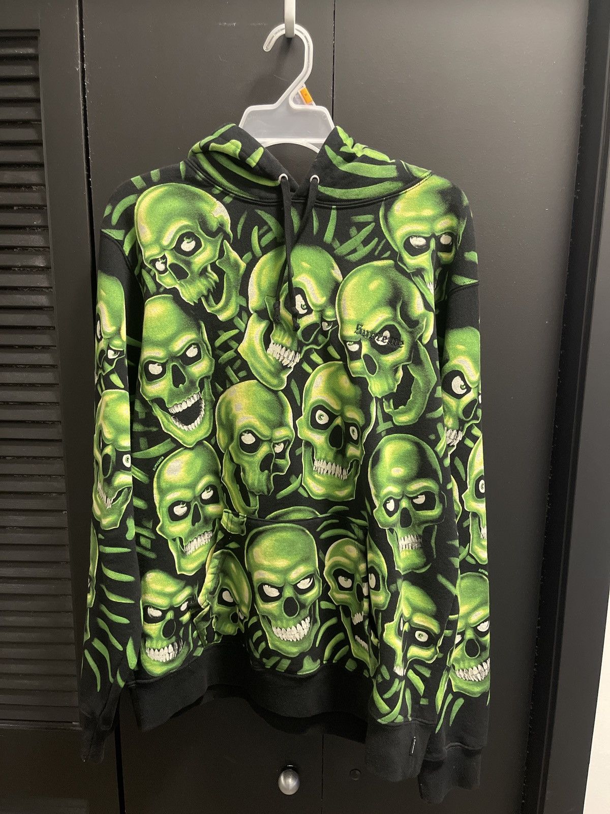 パーカー Supreme Skull Pile Hooded Sweatshirt Supreme Skull Pile Hooded Sweatshirt Green SS18 (SS18SW41) Sizes