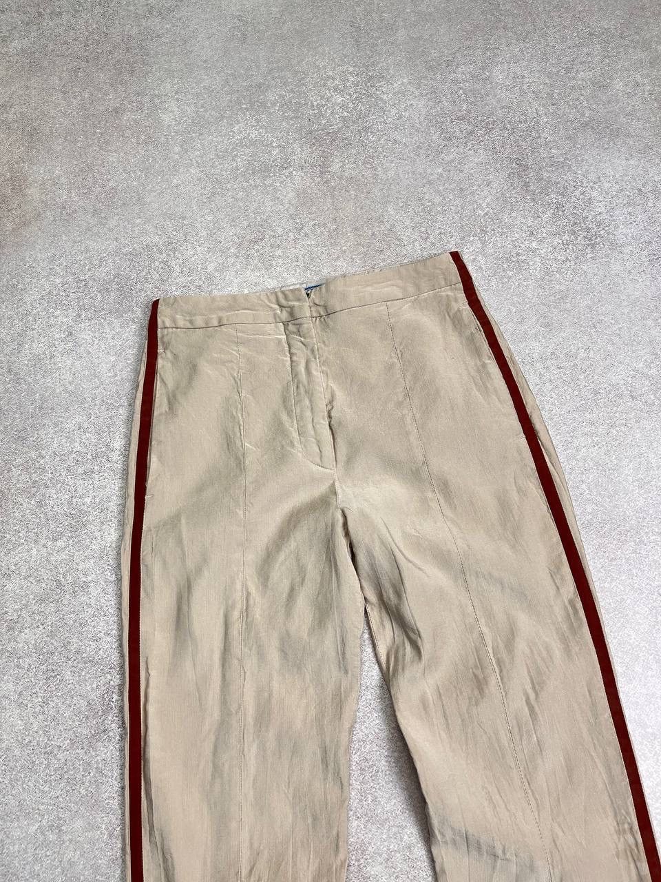 Designer × Prada VINTAGE PRADA WOOL CHINO WOMAN’S PANTS 38 Size 26" / US 2 / IT 38 - 2 Thumbnail
