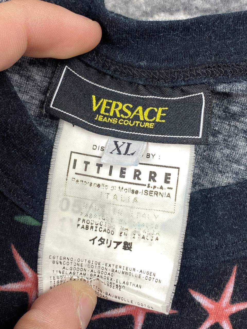 Versace Vintage Versace Jeans Couture Big Logo T Shirt Size US XL / EU 56 / 4 - 8 Thumbnail
