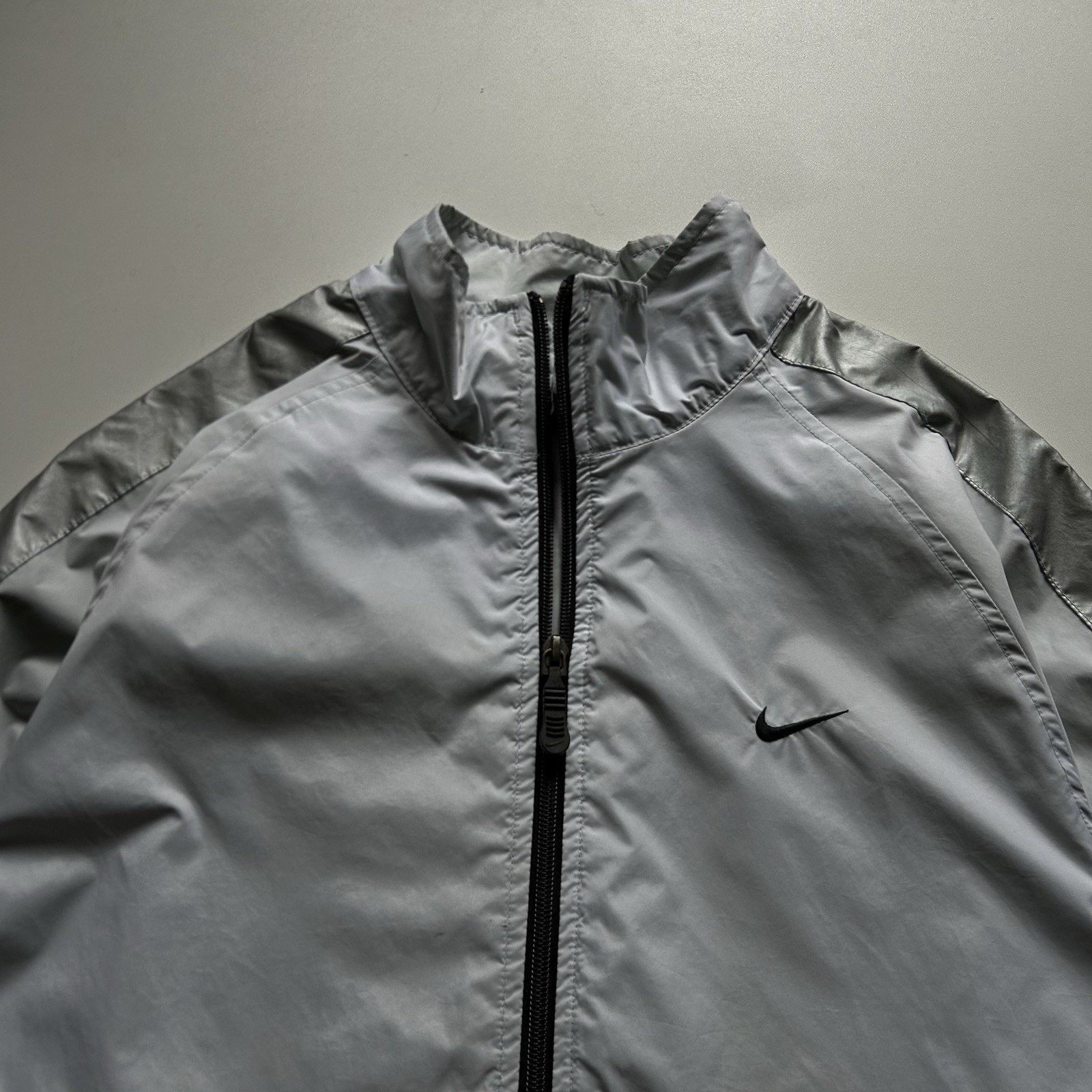 Nike Vintage Y2K Nike Windbreaker Jacket Zip Up Nylon Small Gray Size US S / EU 44-46 / 1 - 2 Thumbnail