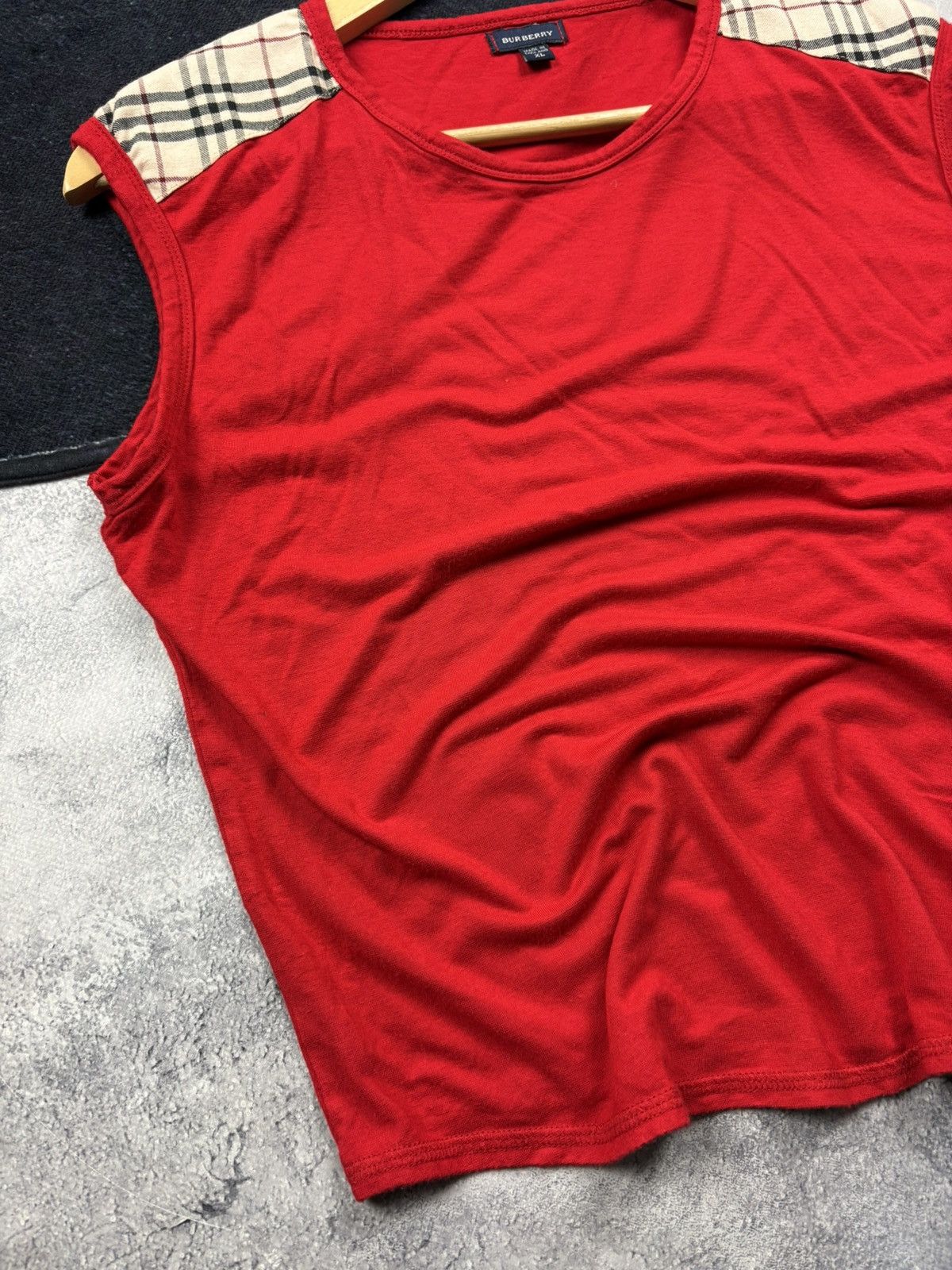 Burberry BURBERRY Vintage Checkered Mini Logo Red Tank Top Hype Size XL / US 12-14 / IT 48-50 - 3 Thumbnail