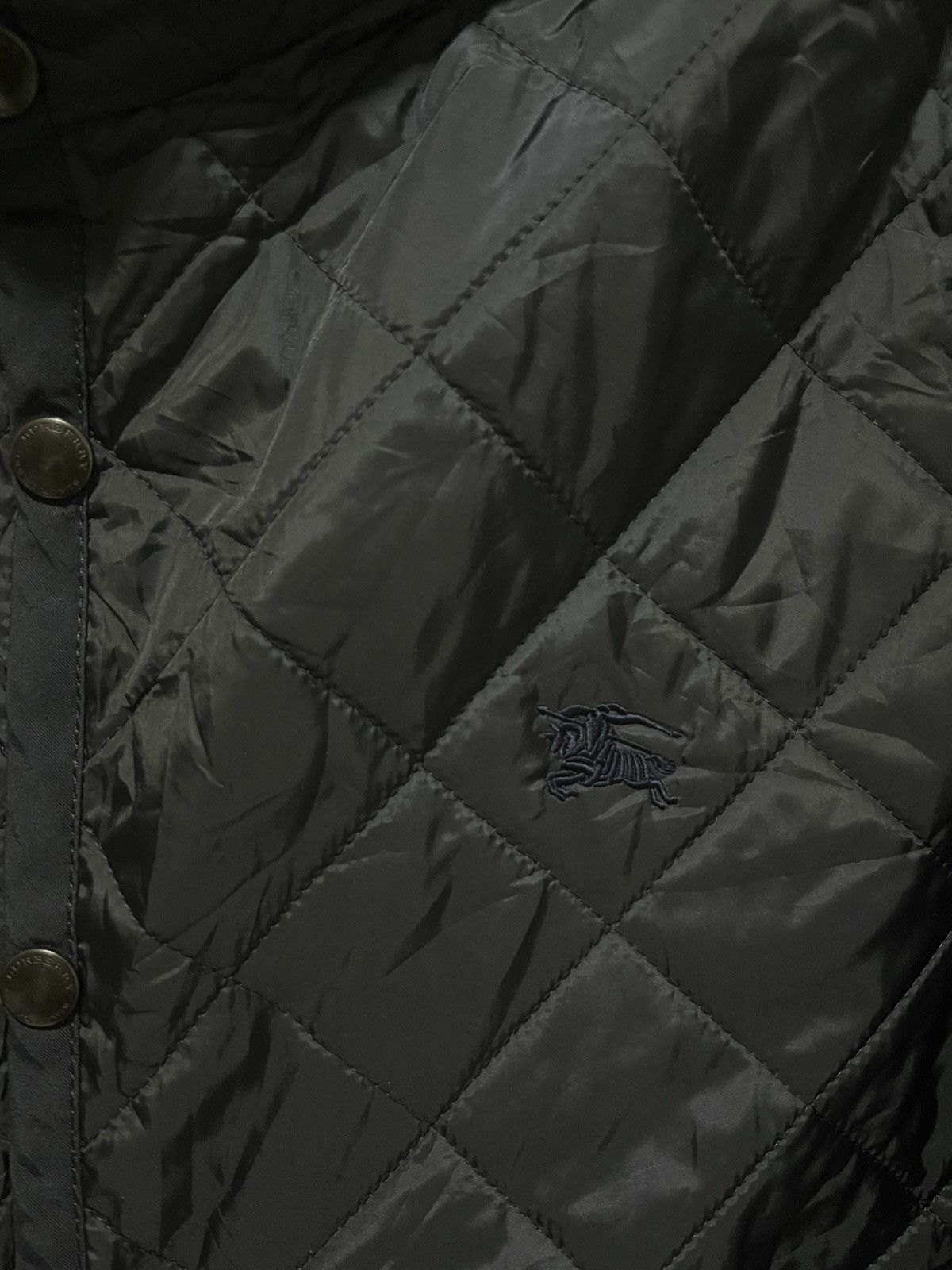 Black Label × Burberry × Japanese Brand Diamond quilted jacket Size L / US 10 / IT 46 - 4 Thumbnail