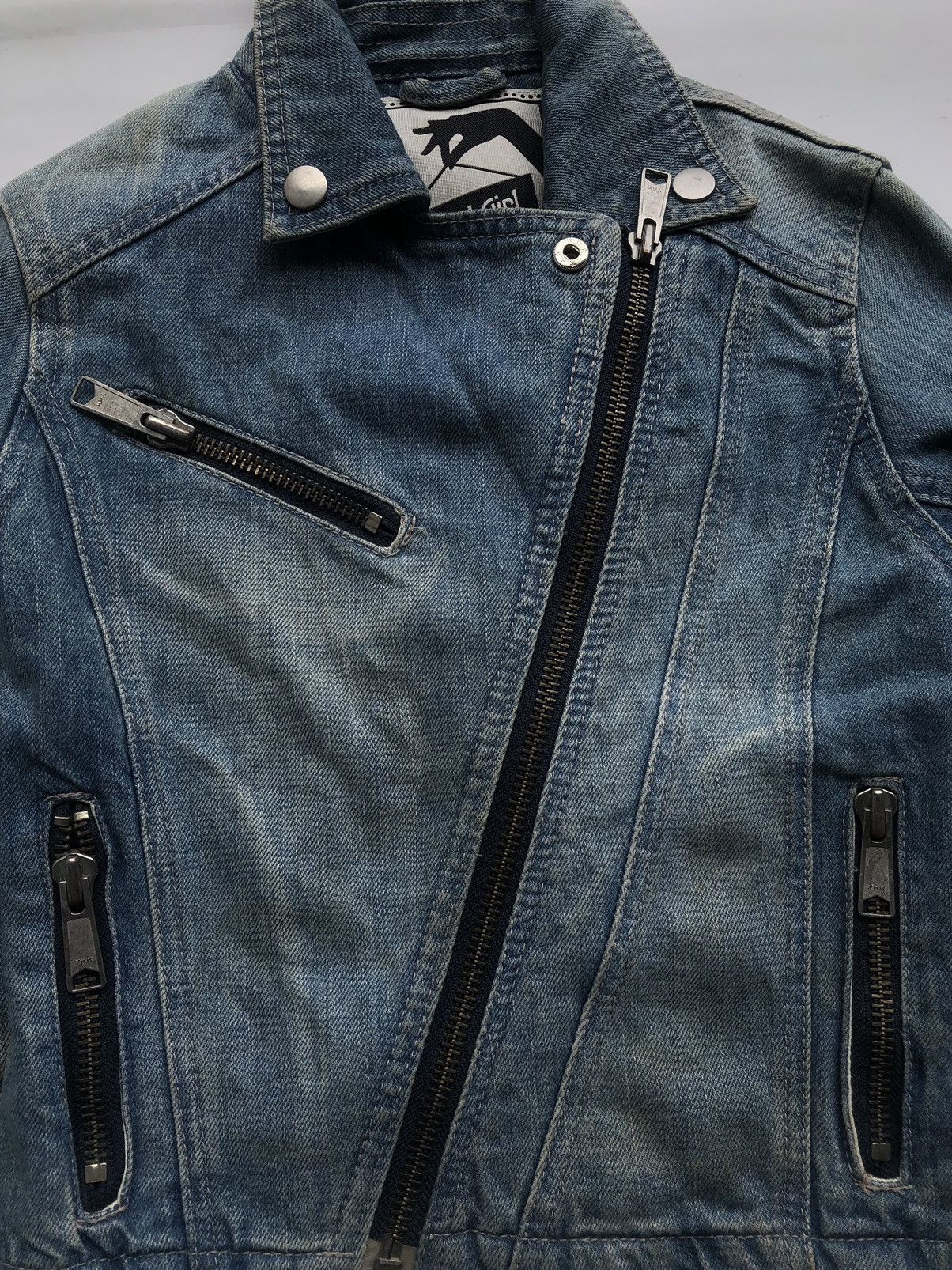 If Six Was Nine Spiral Girl Studed Zipper Jeans Jacket Number Nine LGB Style Size US M / EU 48-50 / 2 - 3 Thumbnail