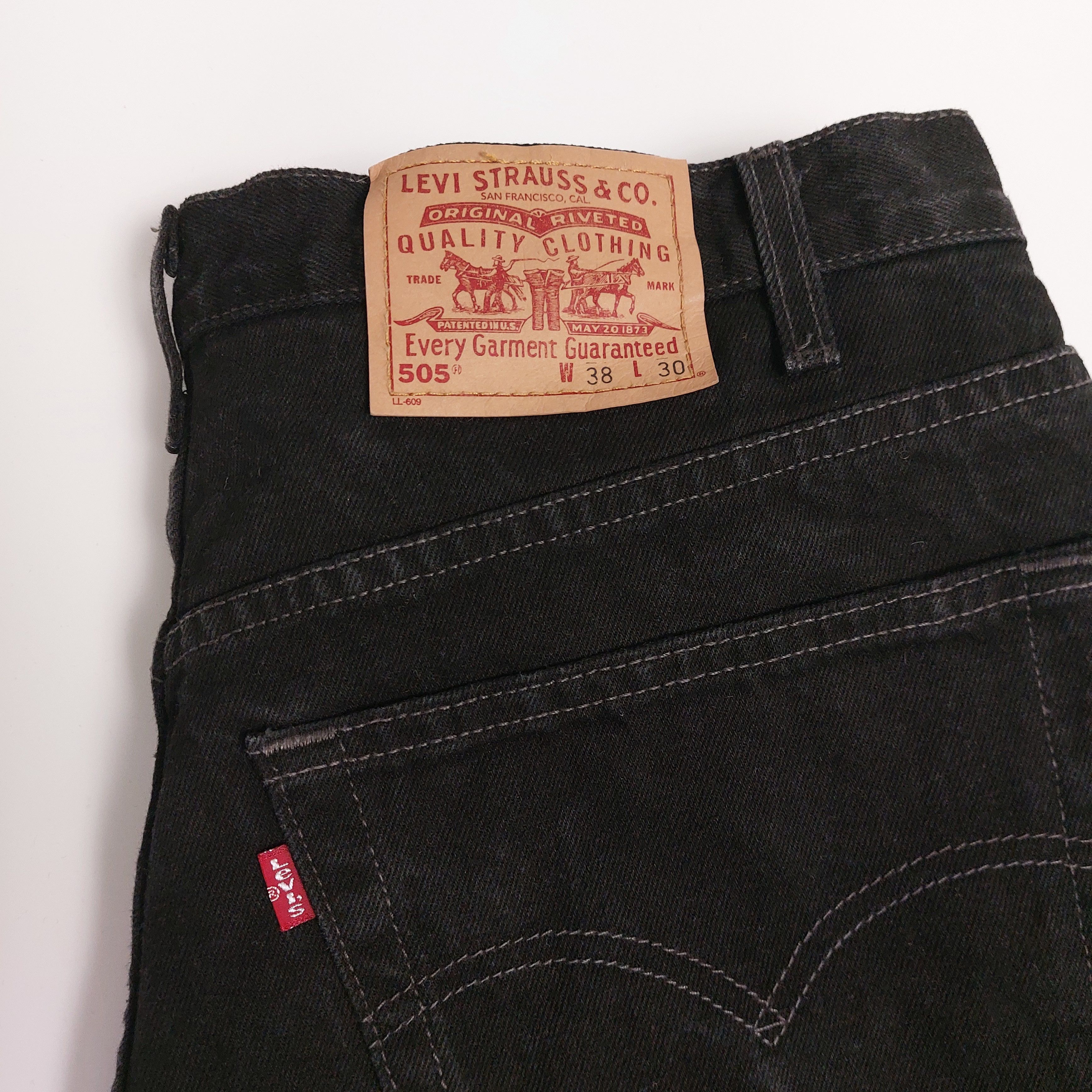 Levi's 1990s Levi's 505 regular fit jeans Size US 38 / EU 54 - 4 Thumbnail