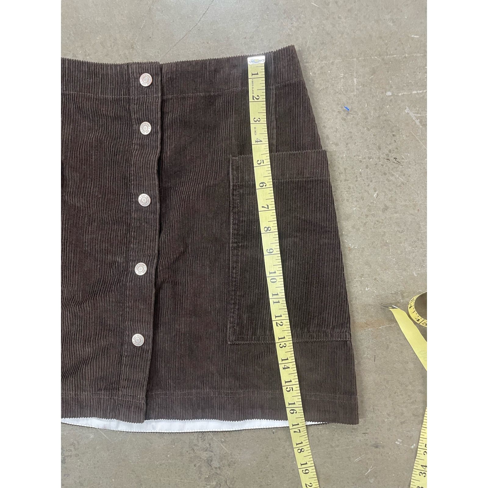 Gap Gap women - Snap-Front Corduroy Mini Skirt / 6 / Brown Noir Size 28" / US 6 / IT 42 - 8 Thumbnail