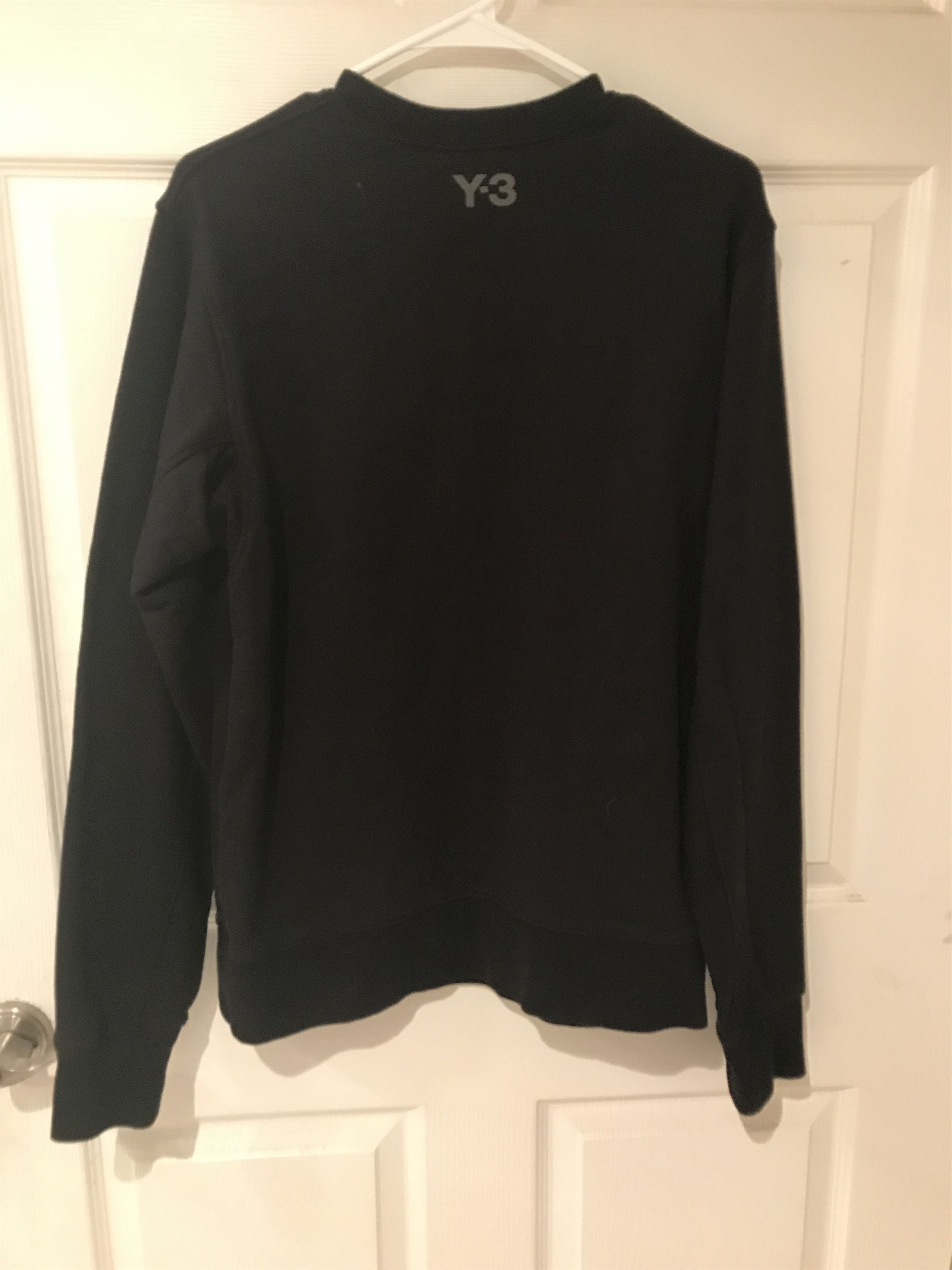 Adidas × Y-3 × Yohji Yamamoto Y-3 Yohji Yamamoto Asymmetrical Glitch Graphic Logo Sweater Size US M / EU 48-50 / 2 - 5 Thumbnail