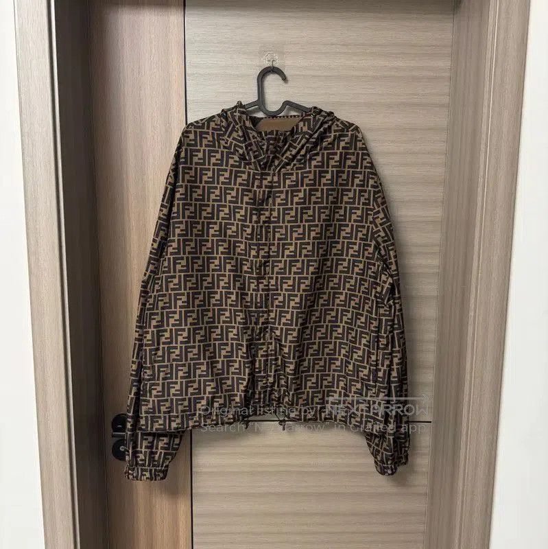 Fendi Fendi Brown Polyester XL Men's Outerwear Jacket . Size US XL / EU 56 / 4 - 1 Thumbnail