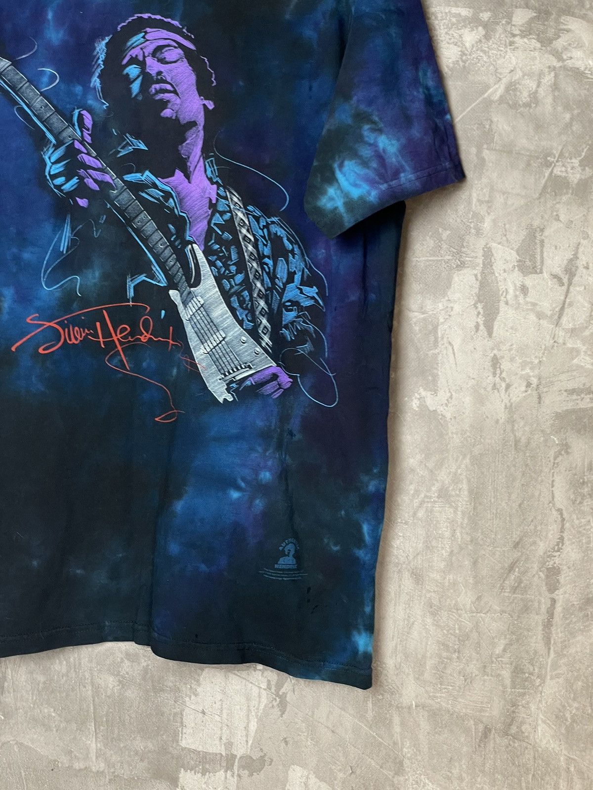 Band Tees × Liquid Blue × Vintage Jimmy Hendrix Liquid Blue Graphic T Shirt 2007 Psychedelic Size US M / EU 48-50 / 2 - 6 Thumbnail