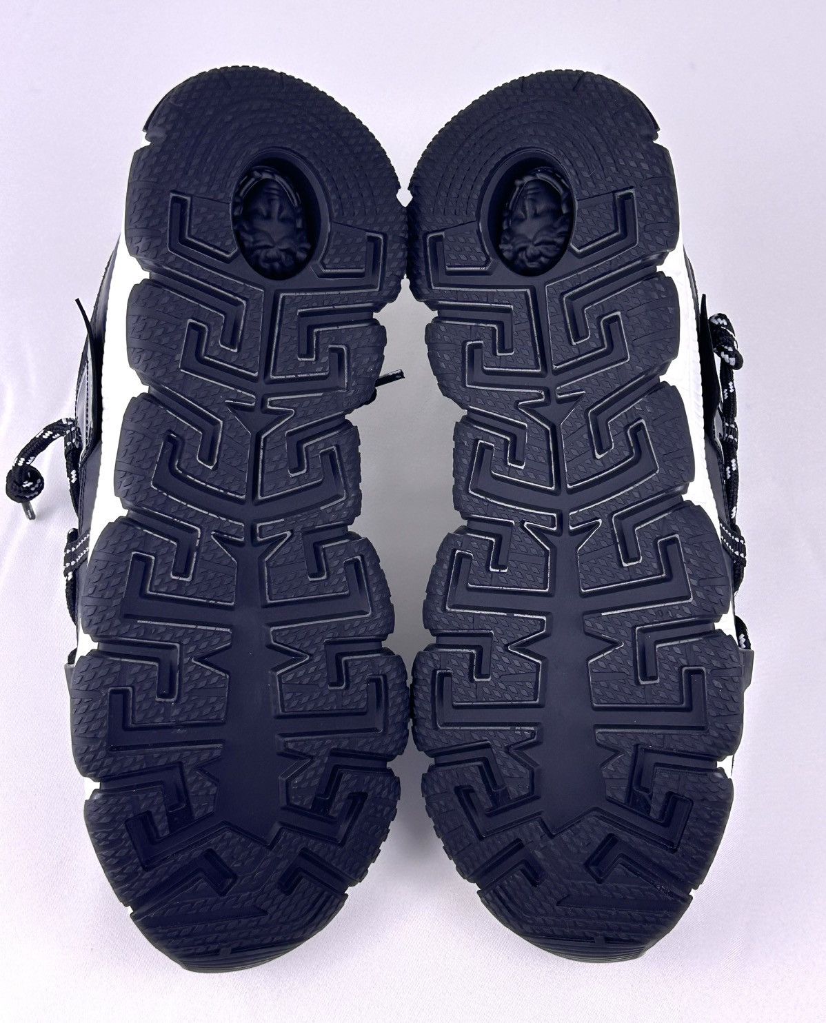 Versace Versace Trigreca Sneakers EU44/US11 Black Suede Italy Size US 11 / EU 44 - 8 Thumbnail