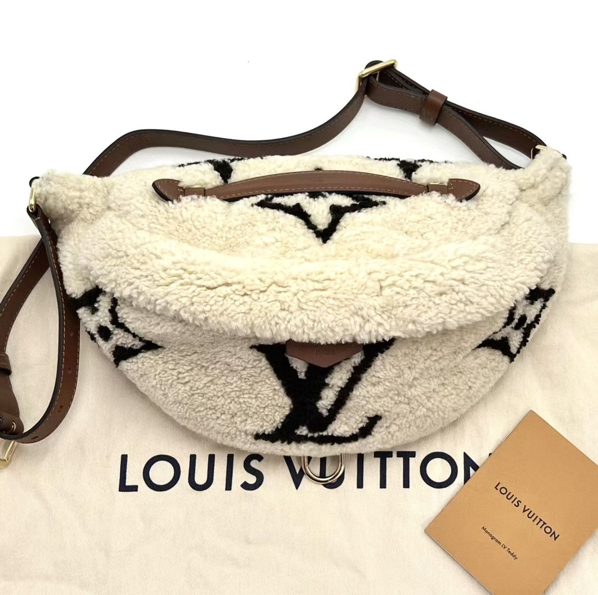 Louis Vuitton Louis Vuitton Teddy Fleece Shearling Monogram Waist Bumbag Size ONE SIZE - 1 Thumbnail