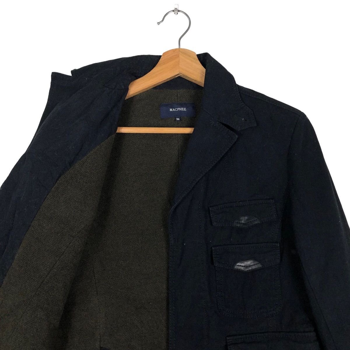 Japanese Brand 🔥Rich Black Cargo Cropped Jacket Macphee Issey Miyake Size US M / EU 48-50 / 2 - 12 Thumbnail