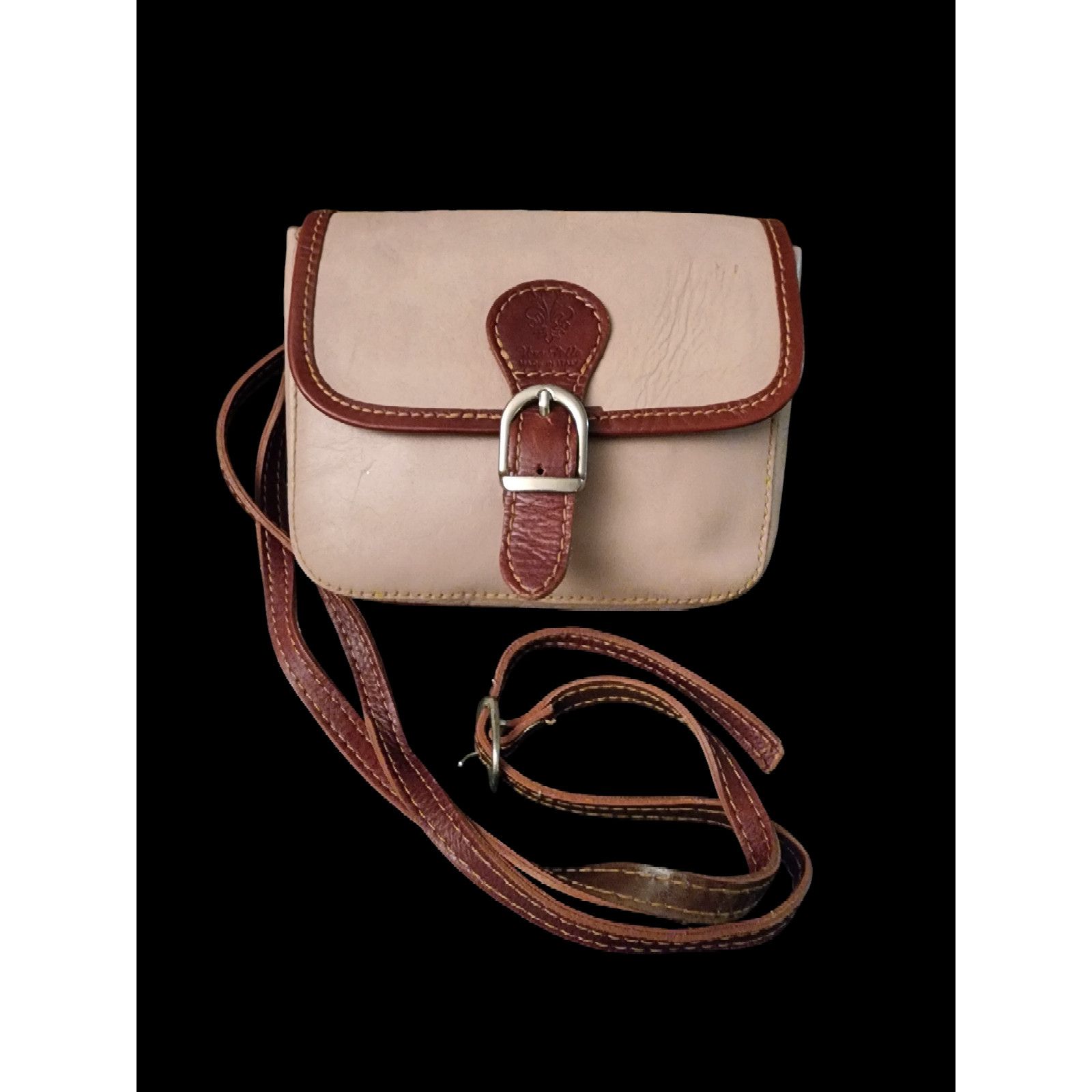 Vera Pelle Vera Pelle pale pink leather crossbody bag Size ONE SIZE - 1 Thumbnail