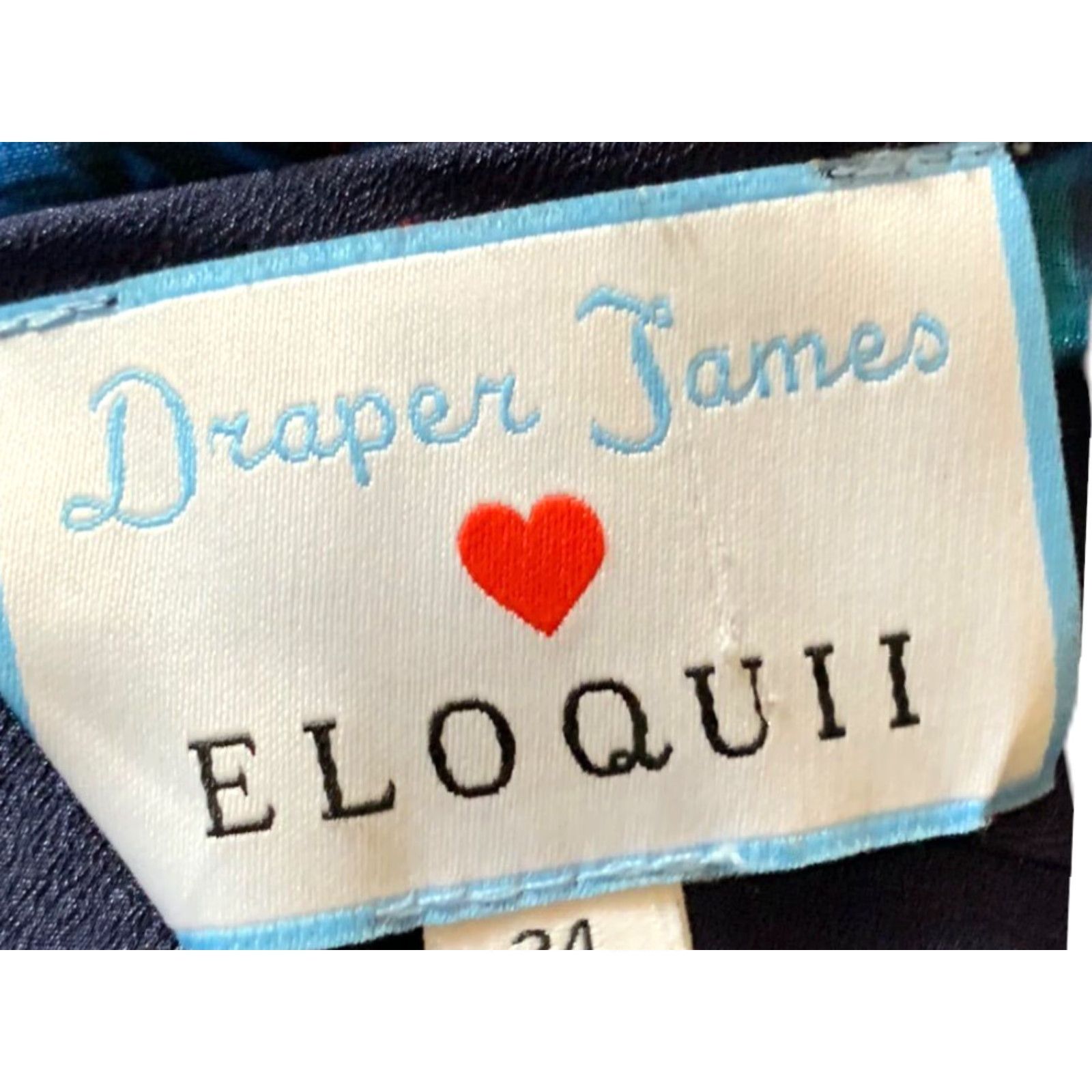 Vintage VINTAGE 24W Draper James for Eloquii Women's Blue Floral Swiss Dot Dress Dress Size 4XL / US 24-26 - 7 Thumbnail