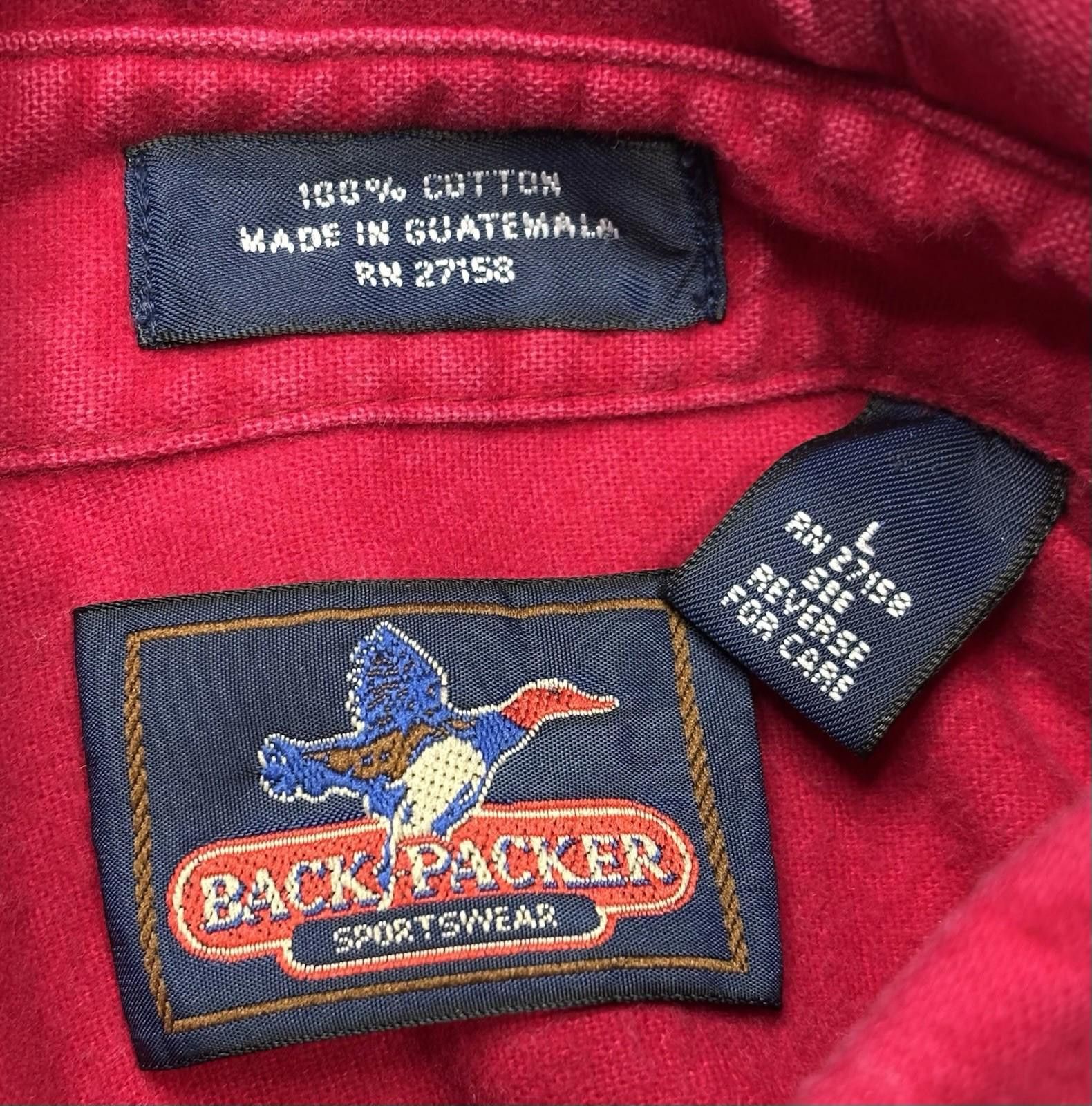 Other Backpacker Sportswear Shirt Mens Large Chamois Cloth Cotton Size US L / EU 52-54 / 3 - 2 Thumbnail