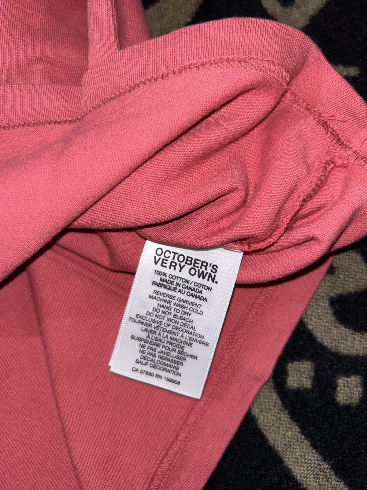 October's Very Own 2020 Red Garment dye Tshirt Size US L / EU 52-54 / 3 - 6 Thumbnail