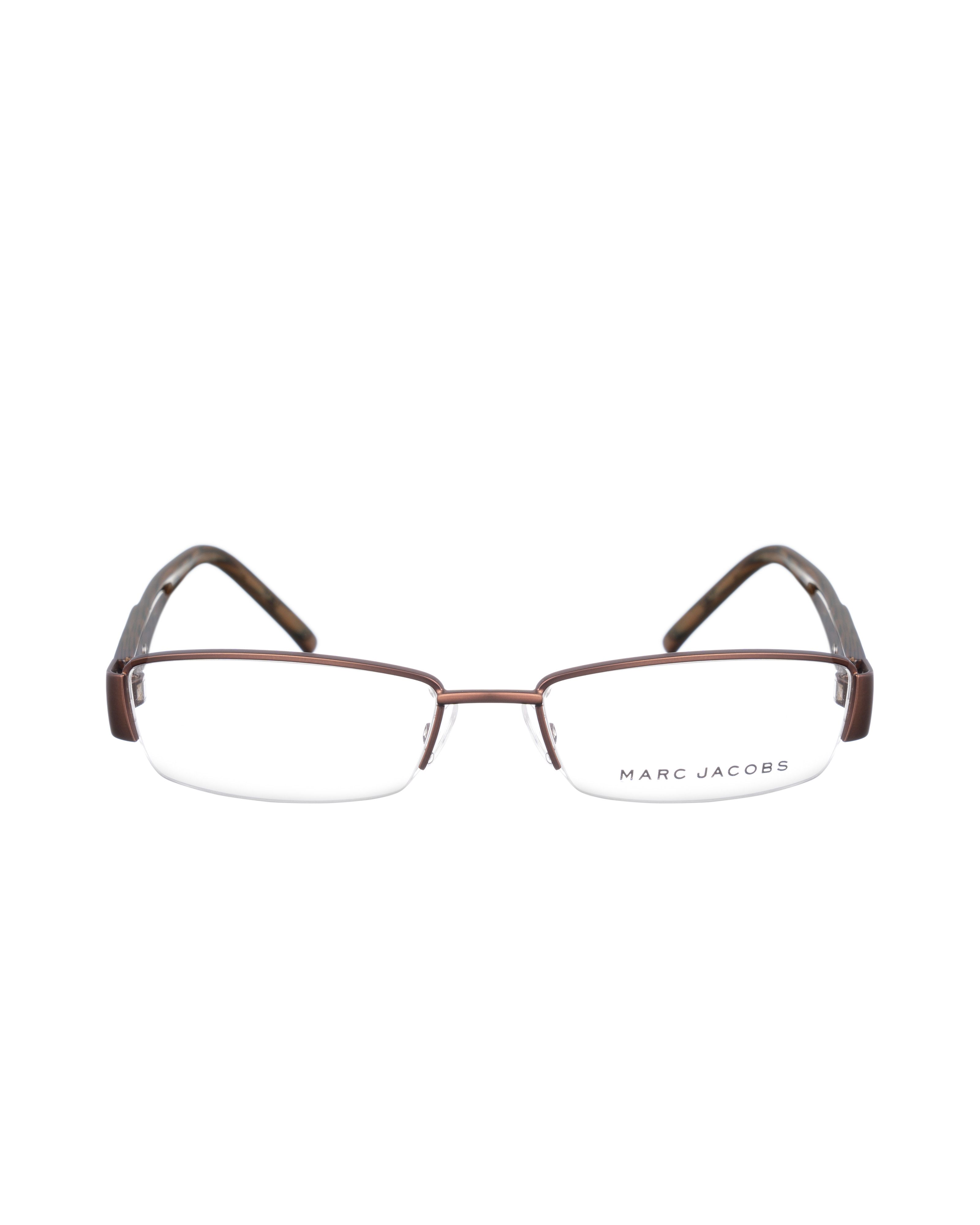 Marc Jacobs Marc Jacobs 90s Deep Brown Metallic HalfRim Glasses Size ONE SIZE - 1 Thumbnail