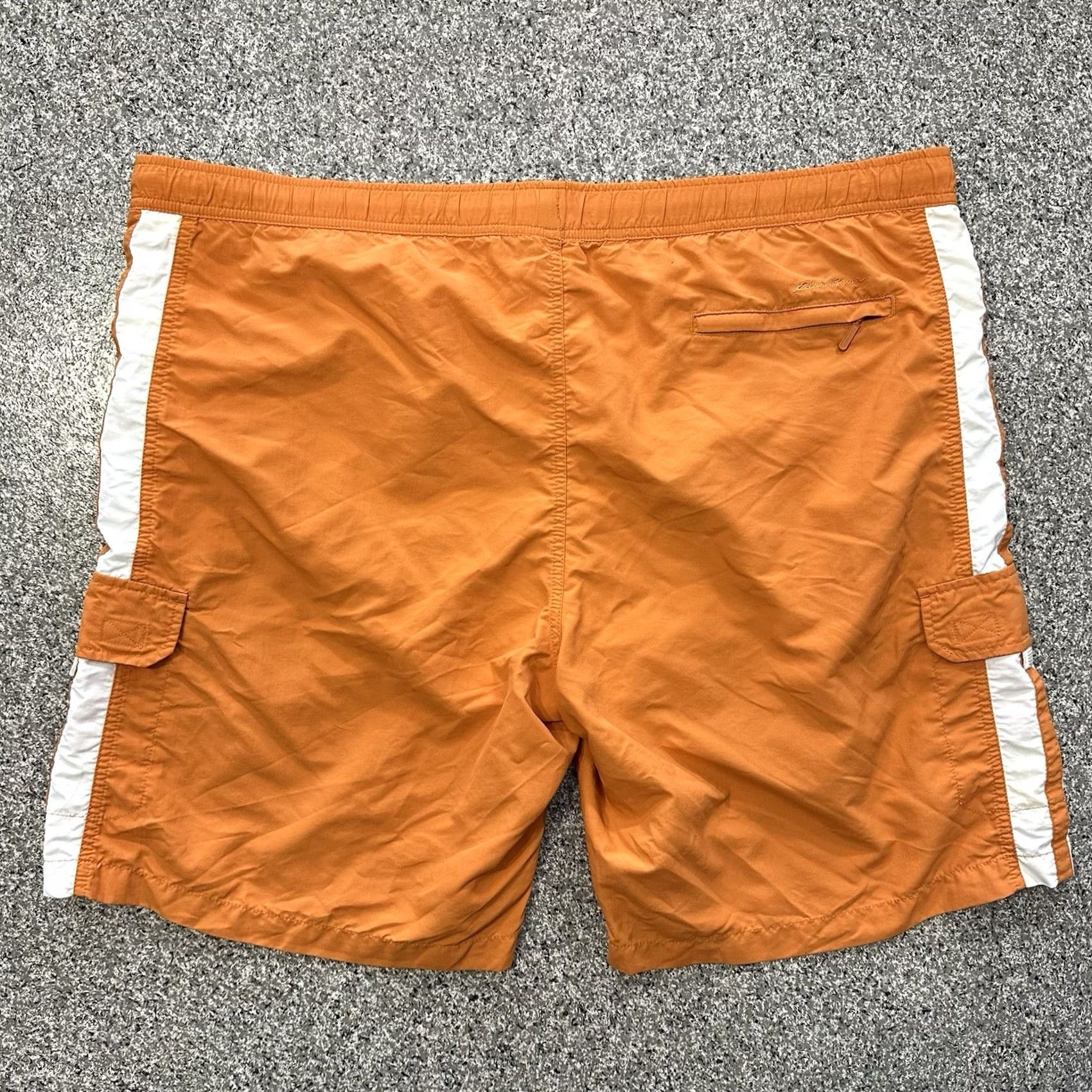 Eddie Bauer VINTAGE Eddie Bauer Swim Trunks Mens XL Orange Lined Cargo Shorts Size US 36 / EU 52 - 5 Thumbnail