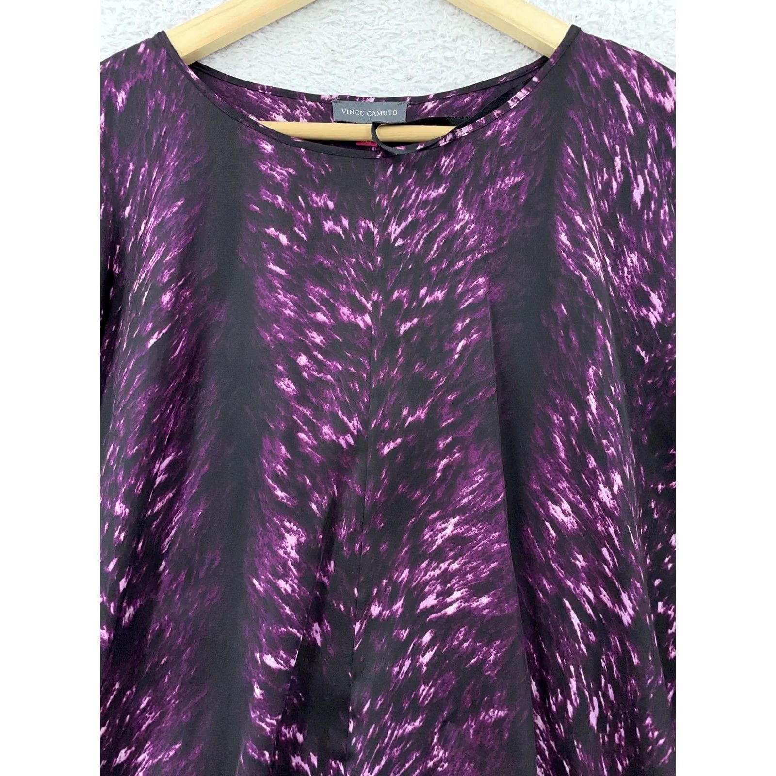Vince Camuto Vince Camuto Blouse Top Women's Small Dolman Sleeve Purple Sweet Plum Dolman Sleeve Shirt Womens Small Purple Casual Travel Regular Womens Size S / US 4 / IT 40 - 3 Thumbnail