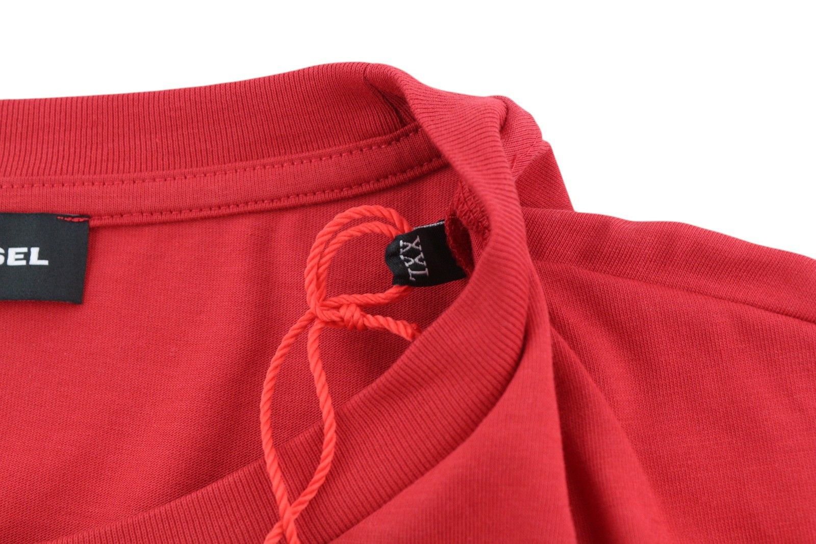 Diesel T-DIEGOR-K46 2XL Red Crew Front Logo T-Shirt 41179 Size US XXL / EU 58 / 5 - 6 Thumbnail