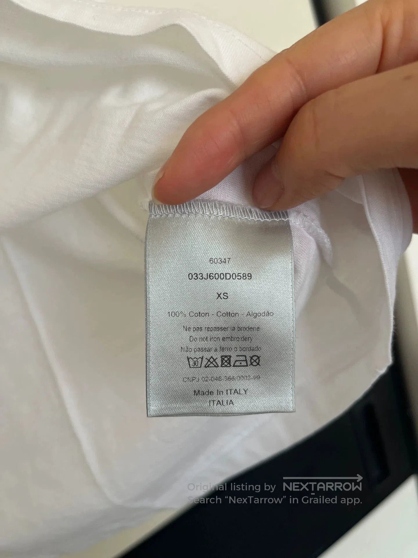 Dior dior unisex t-shirt with logo print. Size US XS / EU 42 / 0 - 4 Thumbnail