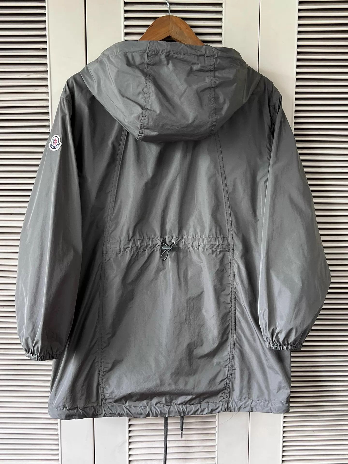 Moncler Moncler Mid-Length Hooded Nylon Coat (New, Unworn, Logo) Size XXS / US 00 / IT 34 - 2 Thumbnail