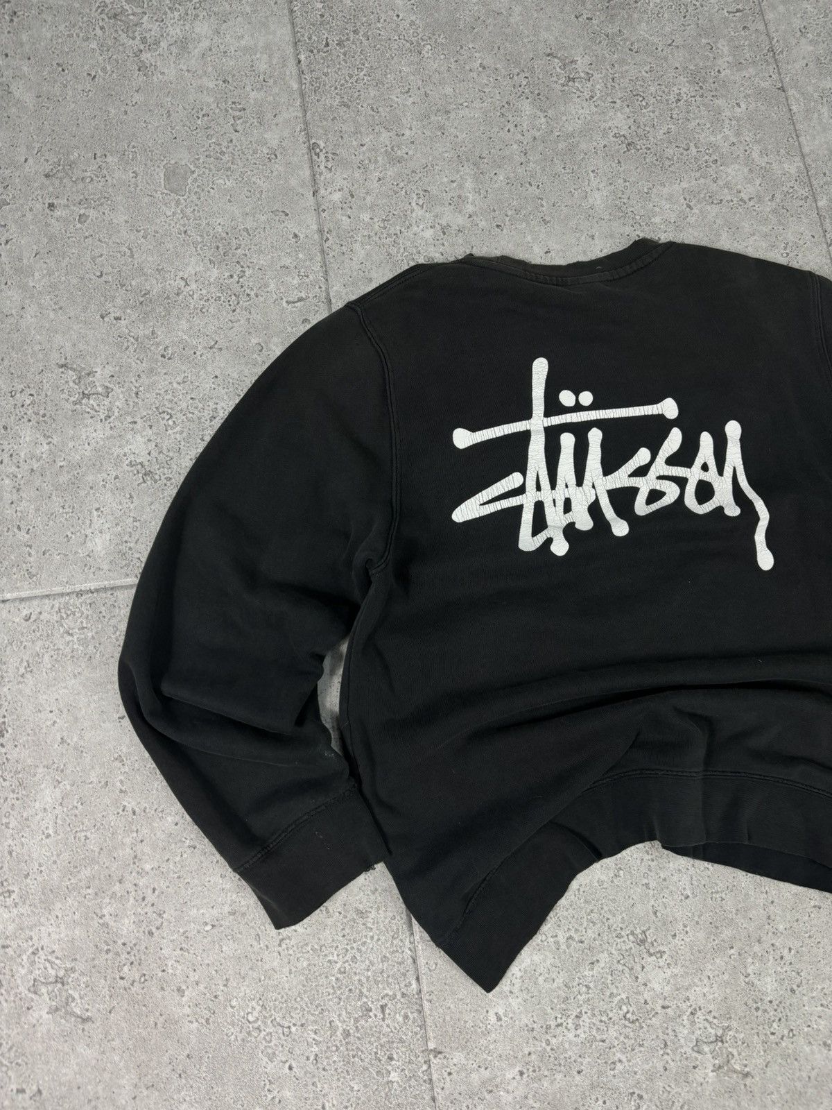 Stussy × Vintage Vintage Stussy Hoodie Crewneck Big Logo Skate Basic Hip Hop Size US M / EU 48-50 / 2 - 3 Thumbnail