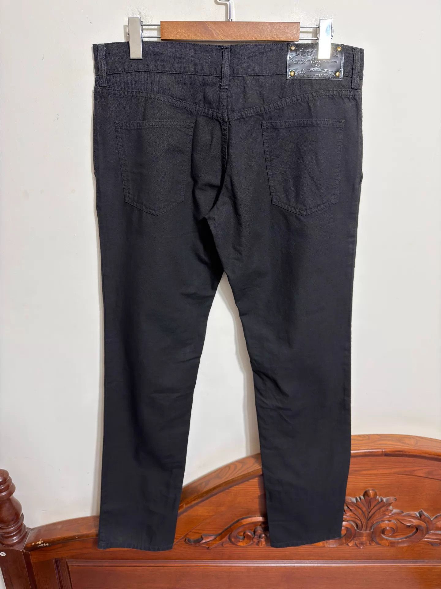 Dolce & Gabbana Dolce&Gabbana Slim Trousers Size 50 Carbon Black Size US 34 / EU 50 - 2 Thumbnail